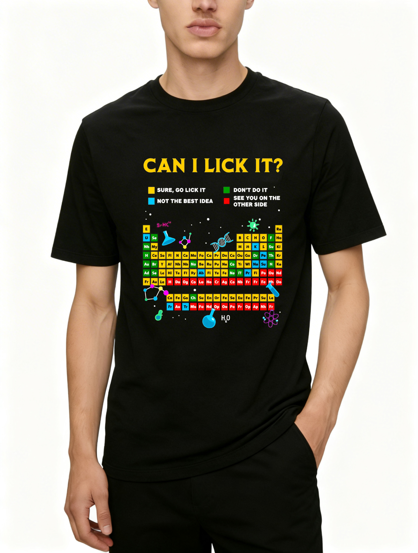  Dorawear™ Can I Lick It Periodic Table DW T-Shirt  