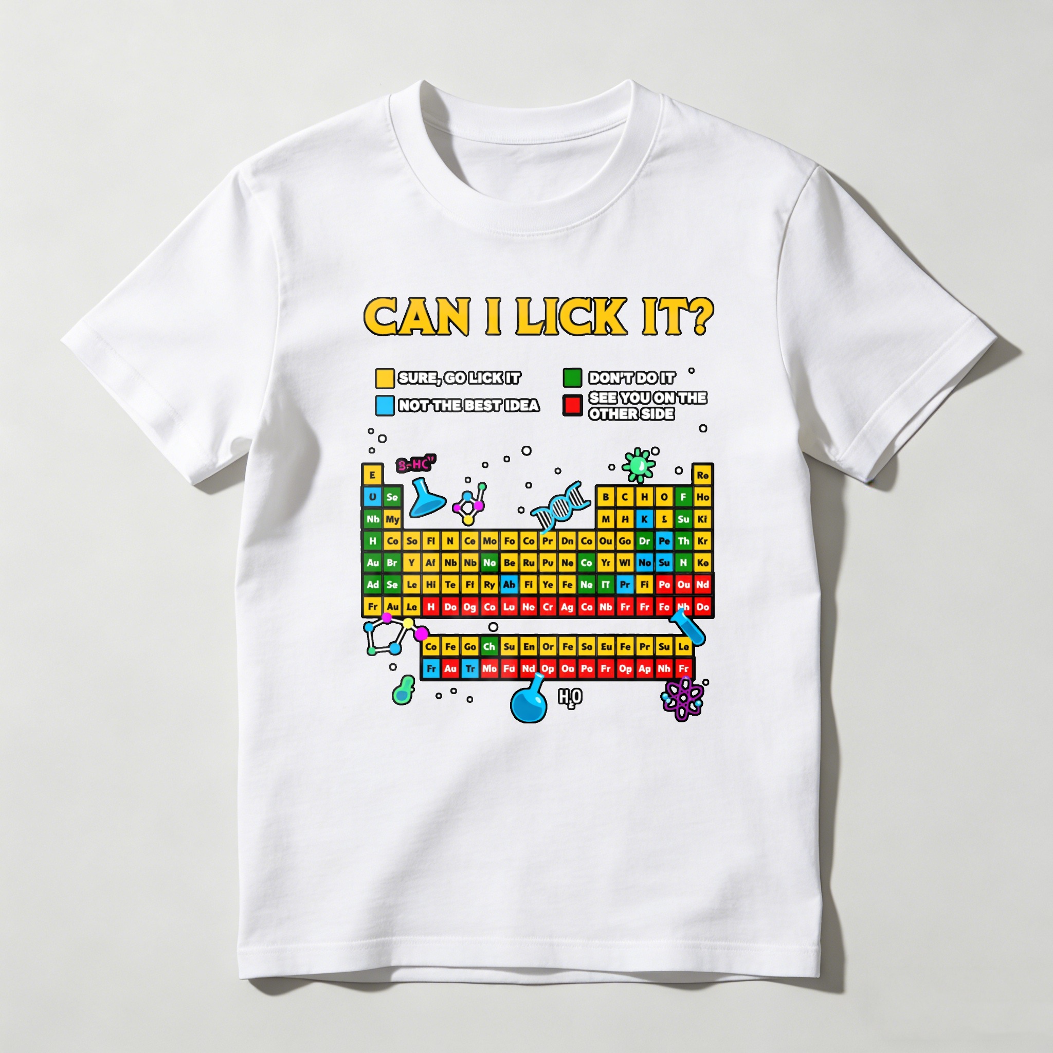  Dorawear™ Can I Lick It Periodic Table DW T-Shirt  