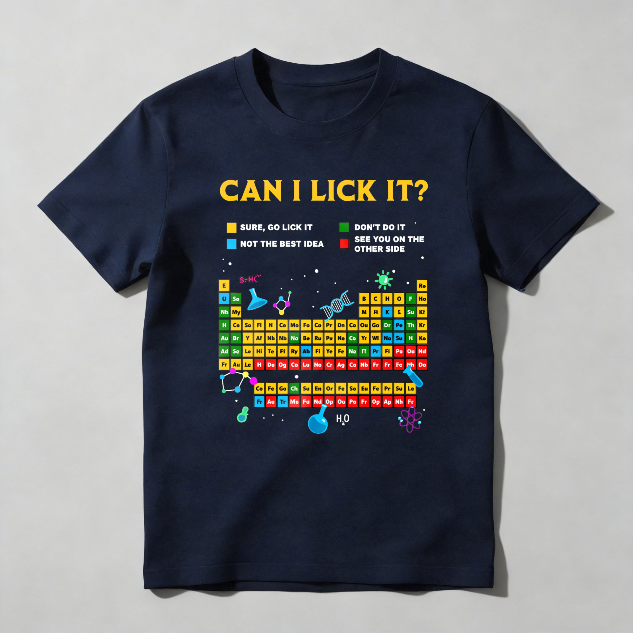  Dorawear™ Can I Lick It Periodic Table DW T-Shirt  