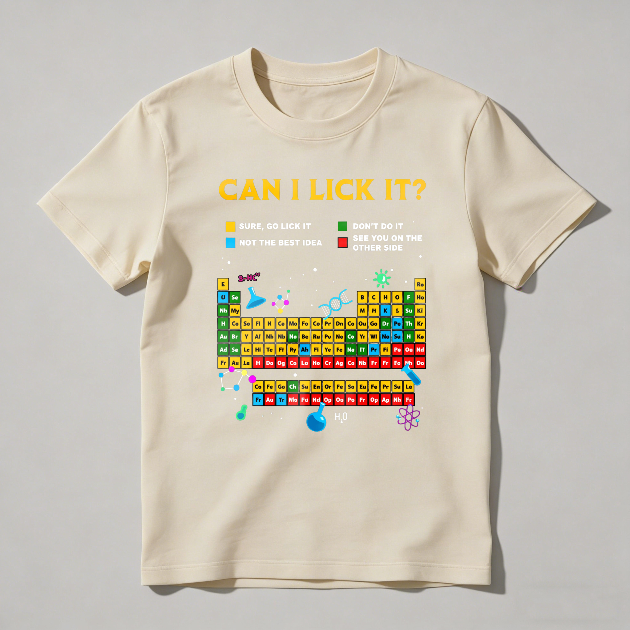  Dorawear™ Can I Lick It Periodic Table DW T-Shirt  