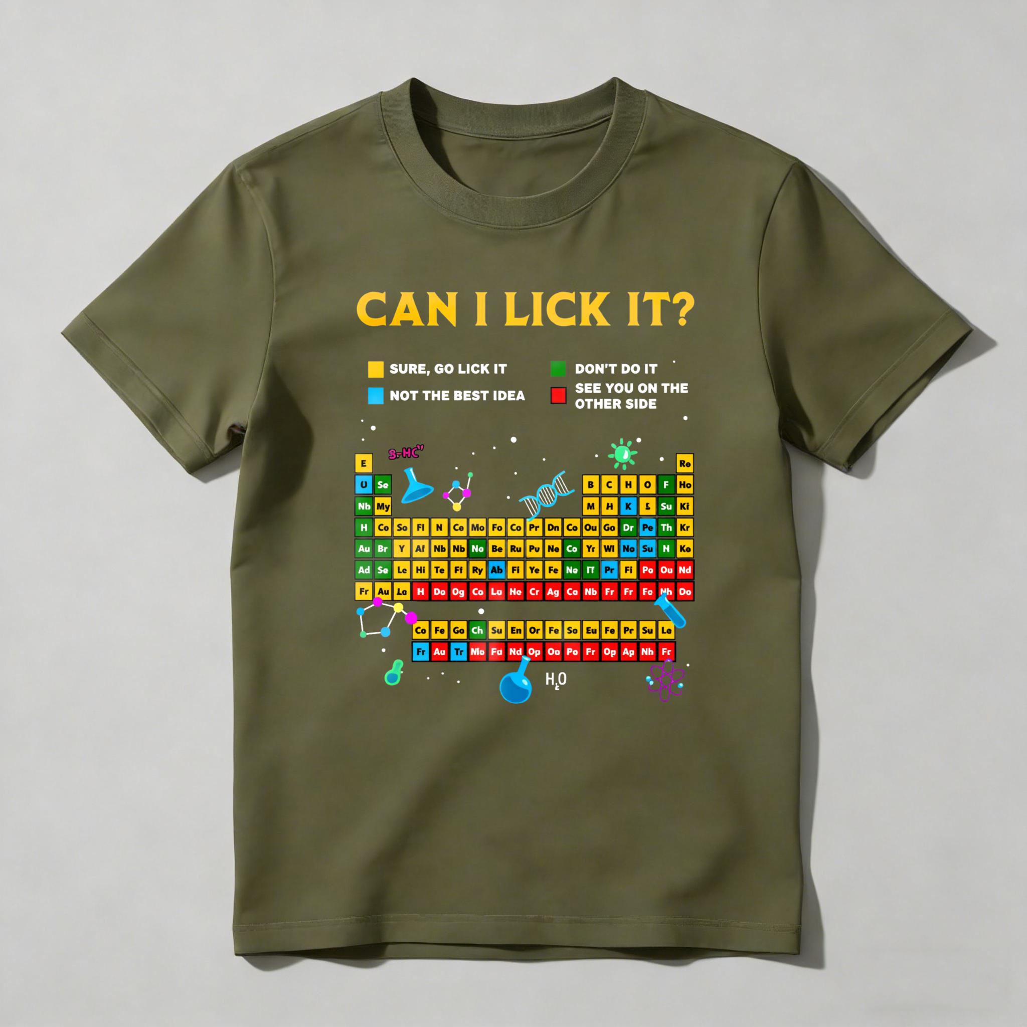  Dorawear™ Can I Lick It Periodic Table DW T-Shirt  