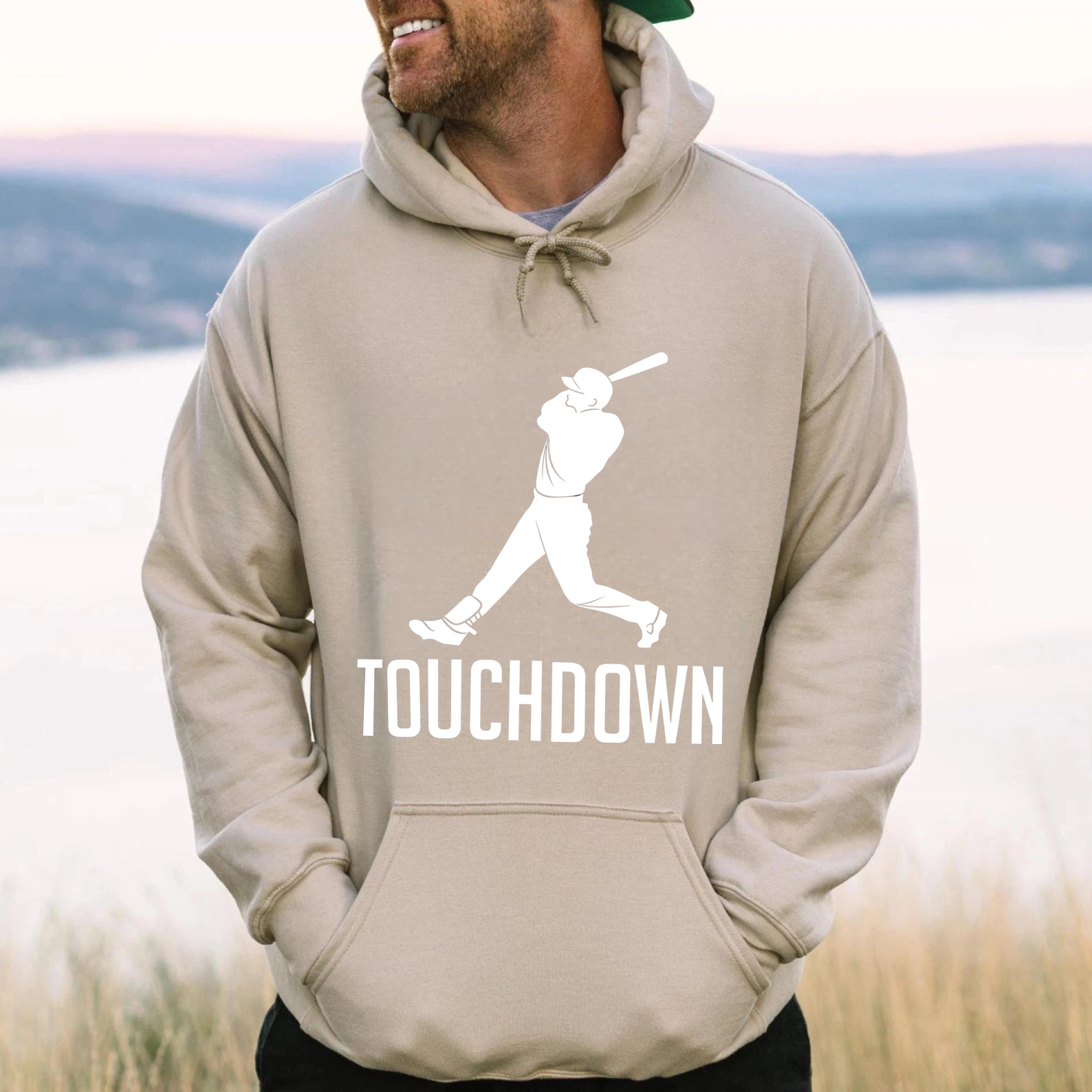 Dorawear™ Baseball Player Touchdown Hoodie Sweatshirt Sport Graphic Pullover Unisex Casual Wear