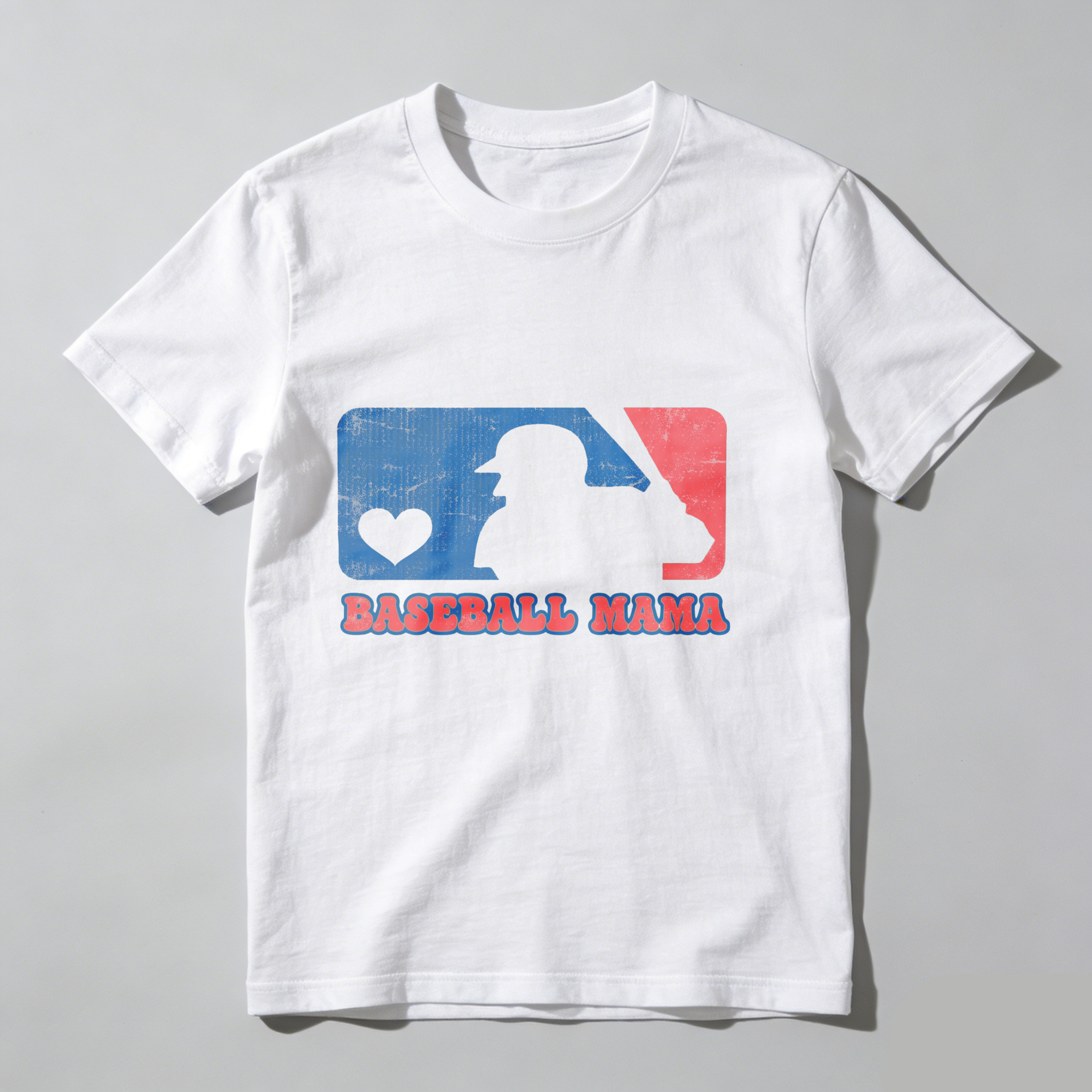 Dorawear™Baseball Mama Logo With Heart T Shirt