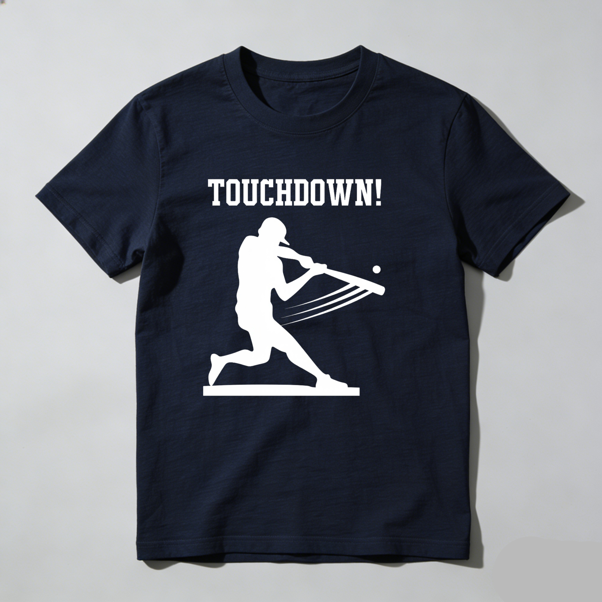 Dorawear™ Touchdown Player Hitting Ball Silhouette  T Shirt