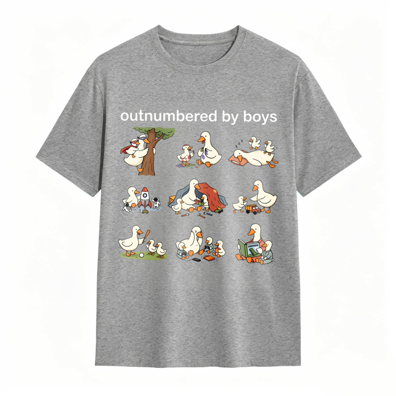 Dorawear™Duck Family With Babies And Tree Pattern Unisex Classic T-shirt