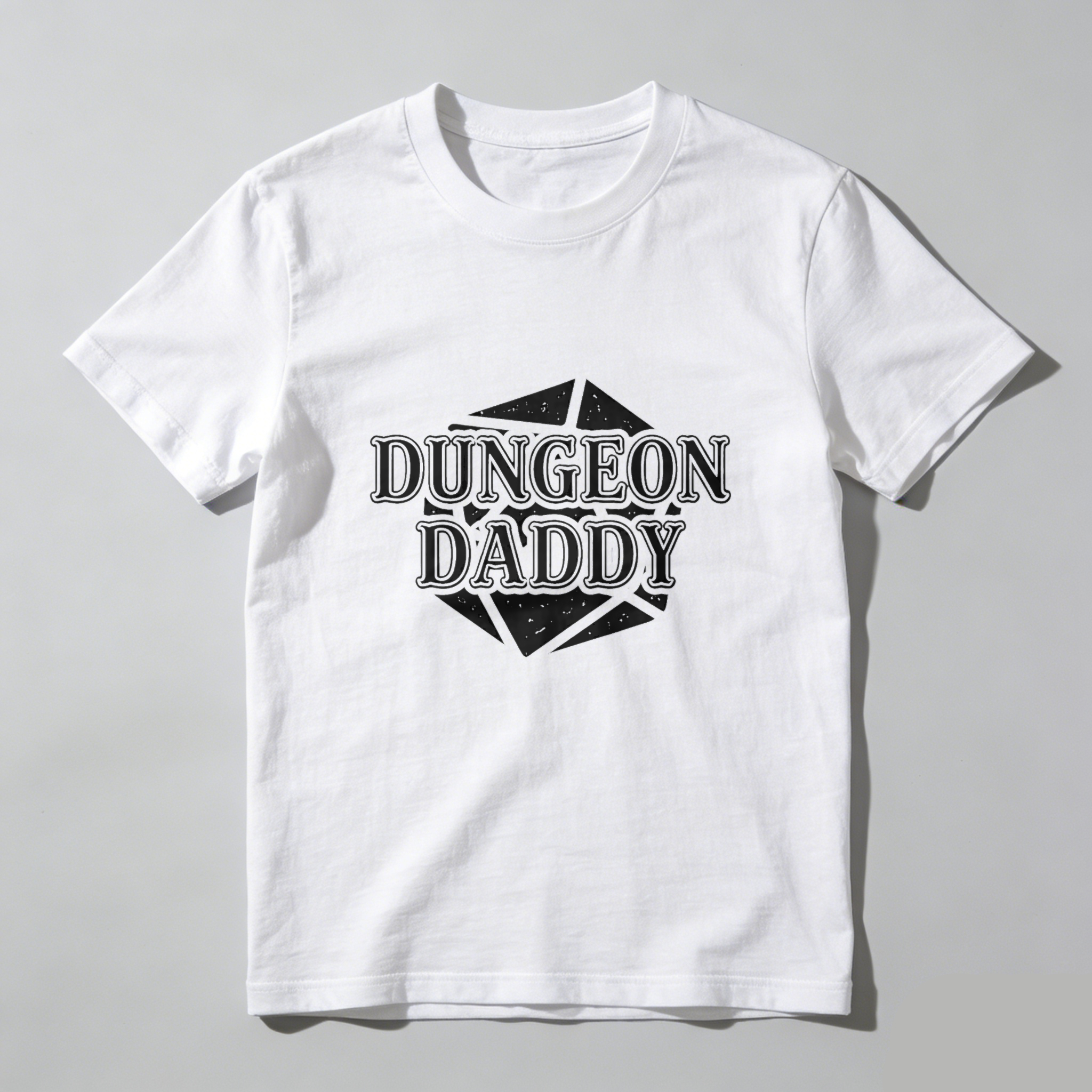 Dorawear™ Dungeon Daddy Dice Design Pure Cotton Short Sleeve T Shirt-Dorawear