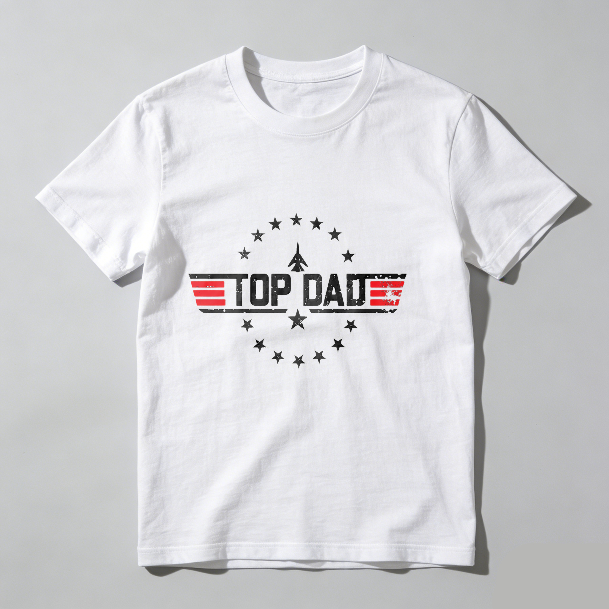 Dorawear™Top Dad With Stars And Jet T Shirt