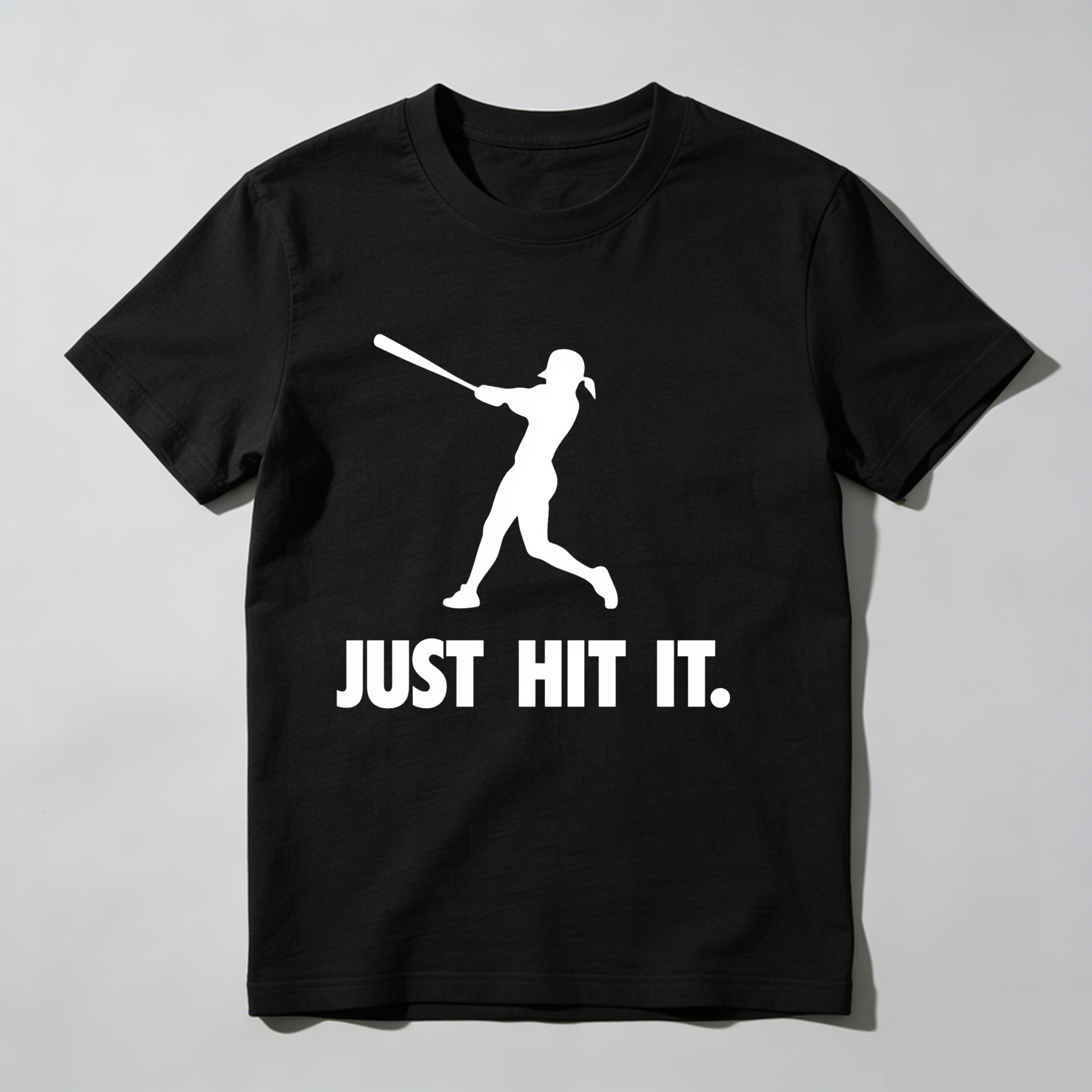 Dorawear™ Just Hit It Batting Silhouette Design  T Shirt