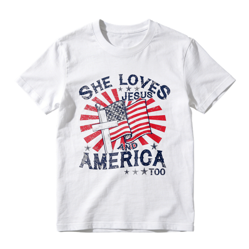 She Loves Jesus And America T-shirt