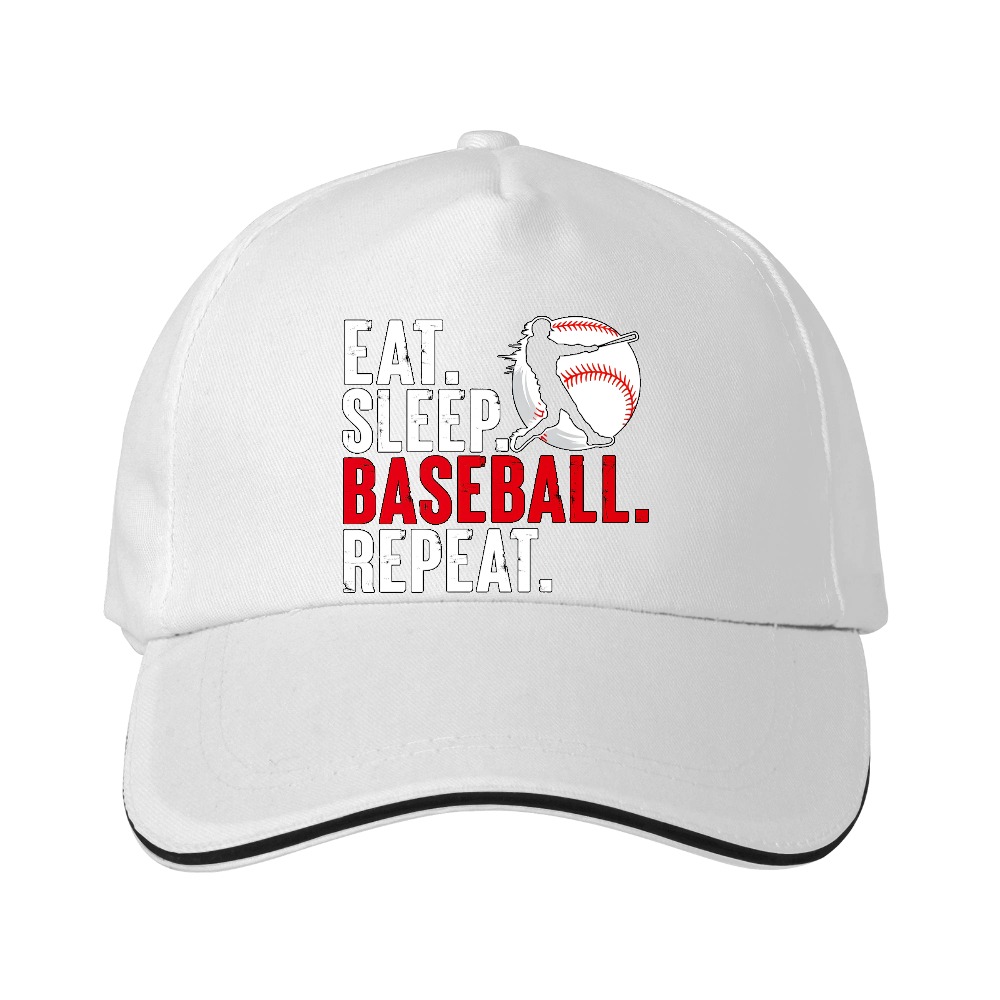 Dorawear™ Baseball Cap Eat Sleep Baseball Repeat Graphic For Sports Fans