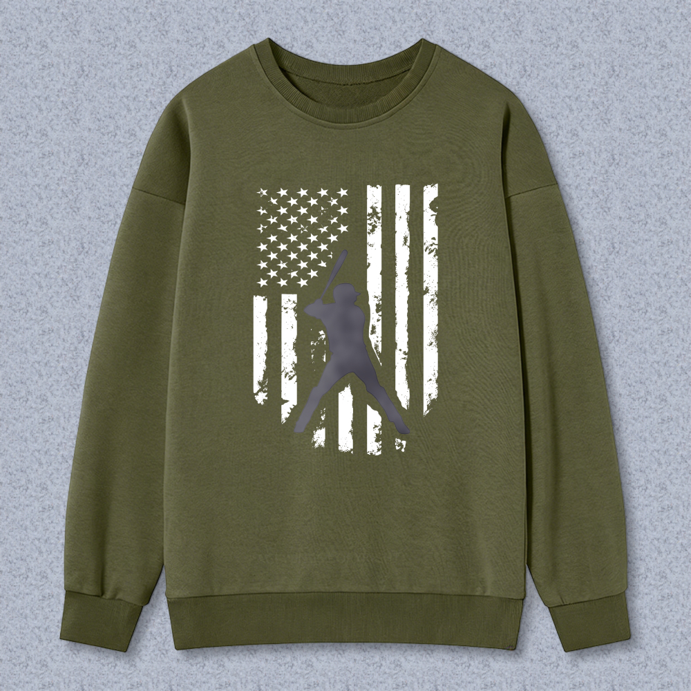 Dorawear™ American Flag Design Unisex Classic Sweatshirt