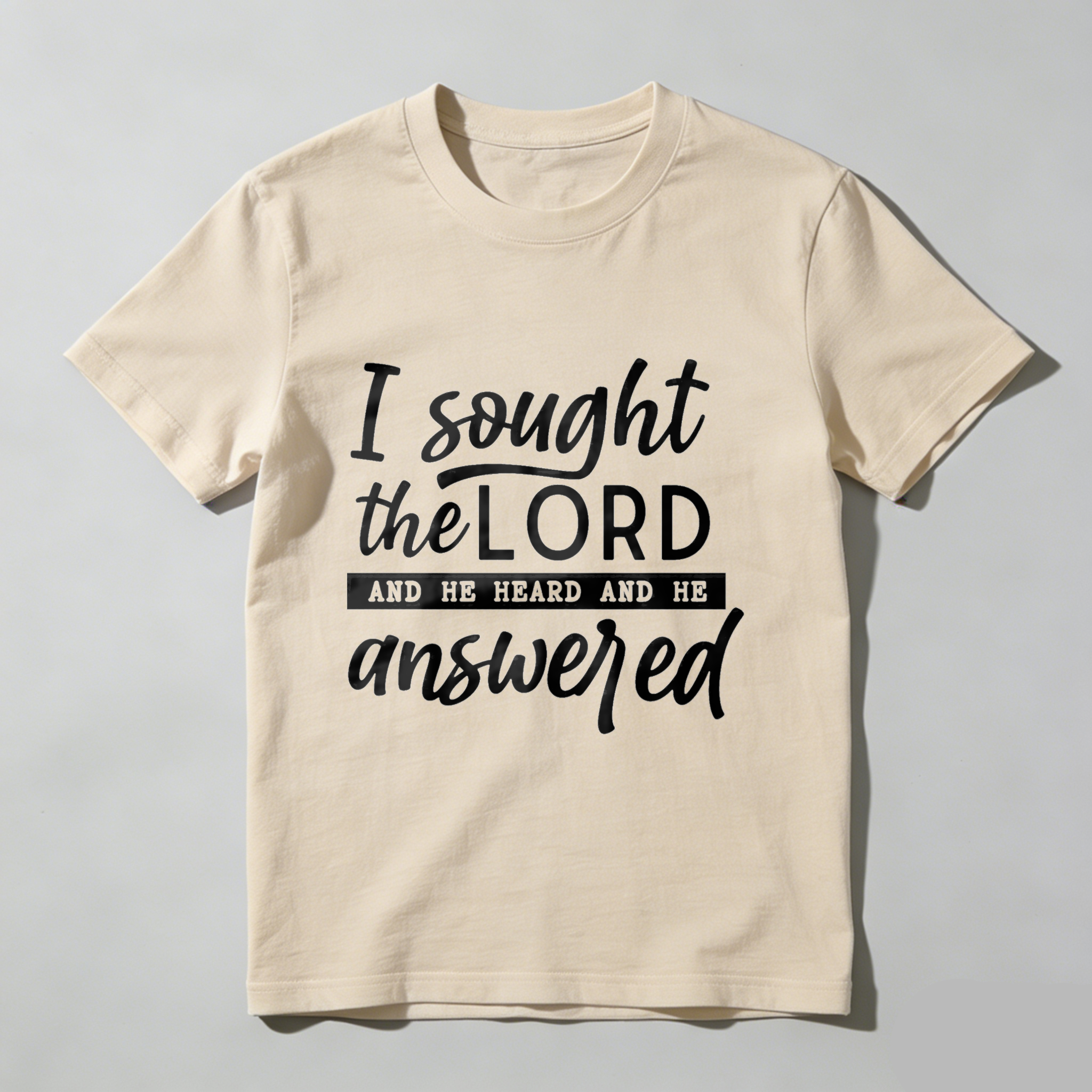 Dorawear™ Faith TShirt Inspiring Scripture Print I Found The Lord He Healed Me