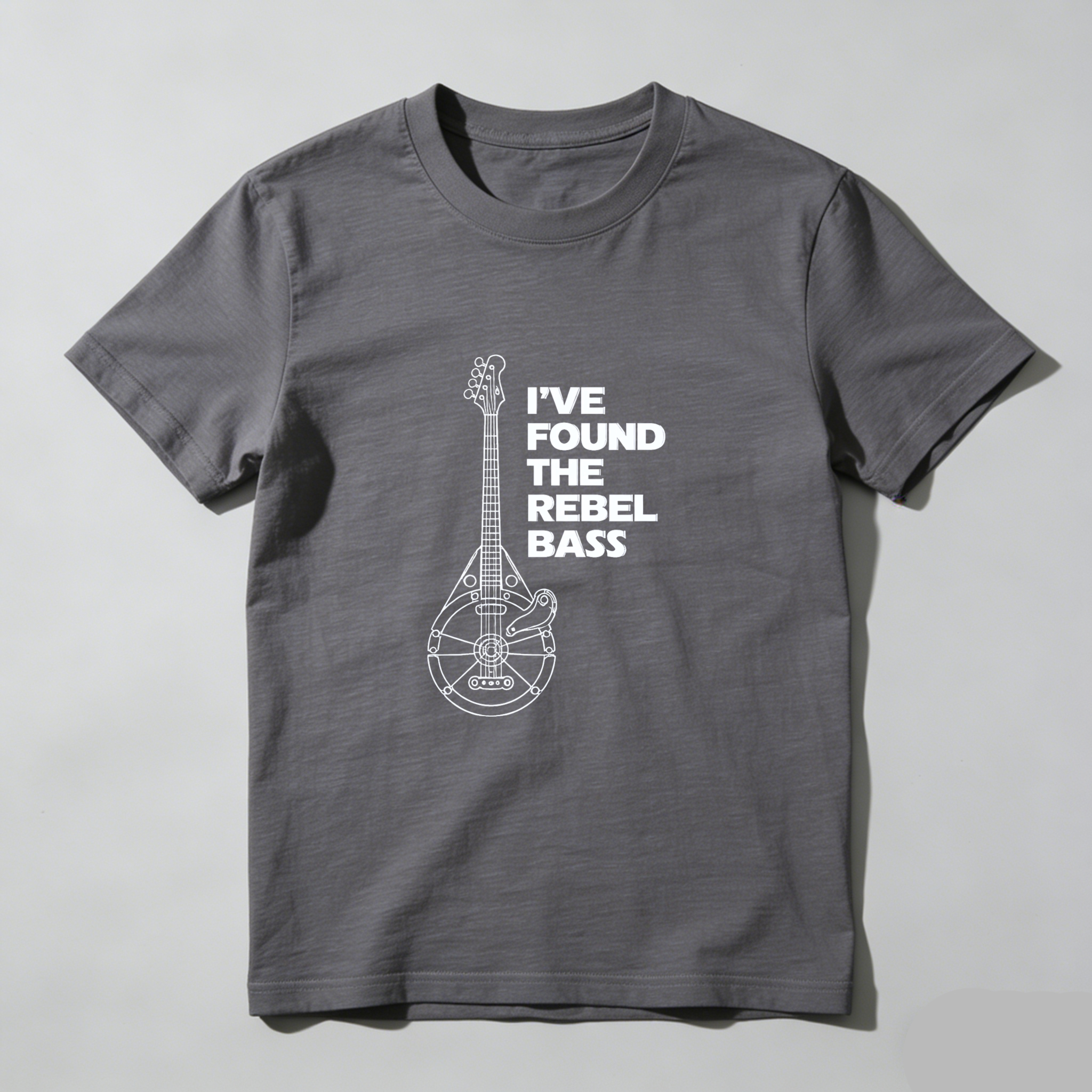 Dorawear™ Ive Found The Rebel Bass Guitar Design Pure Cotton Short Sleeve T-Shirt-Dorawear