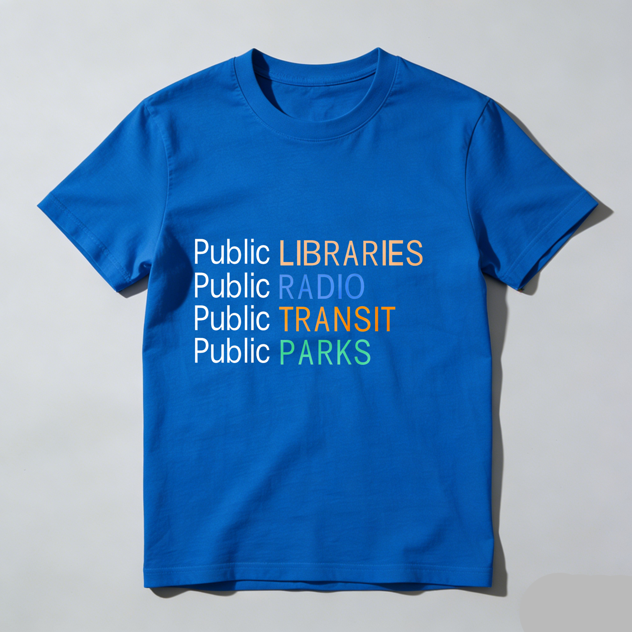 Dorawear™ Public Libraries Public Radio Public Transit Public Parks T Shirt