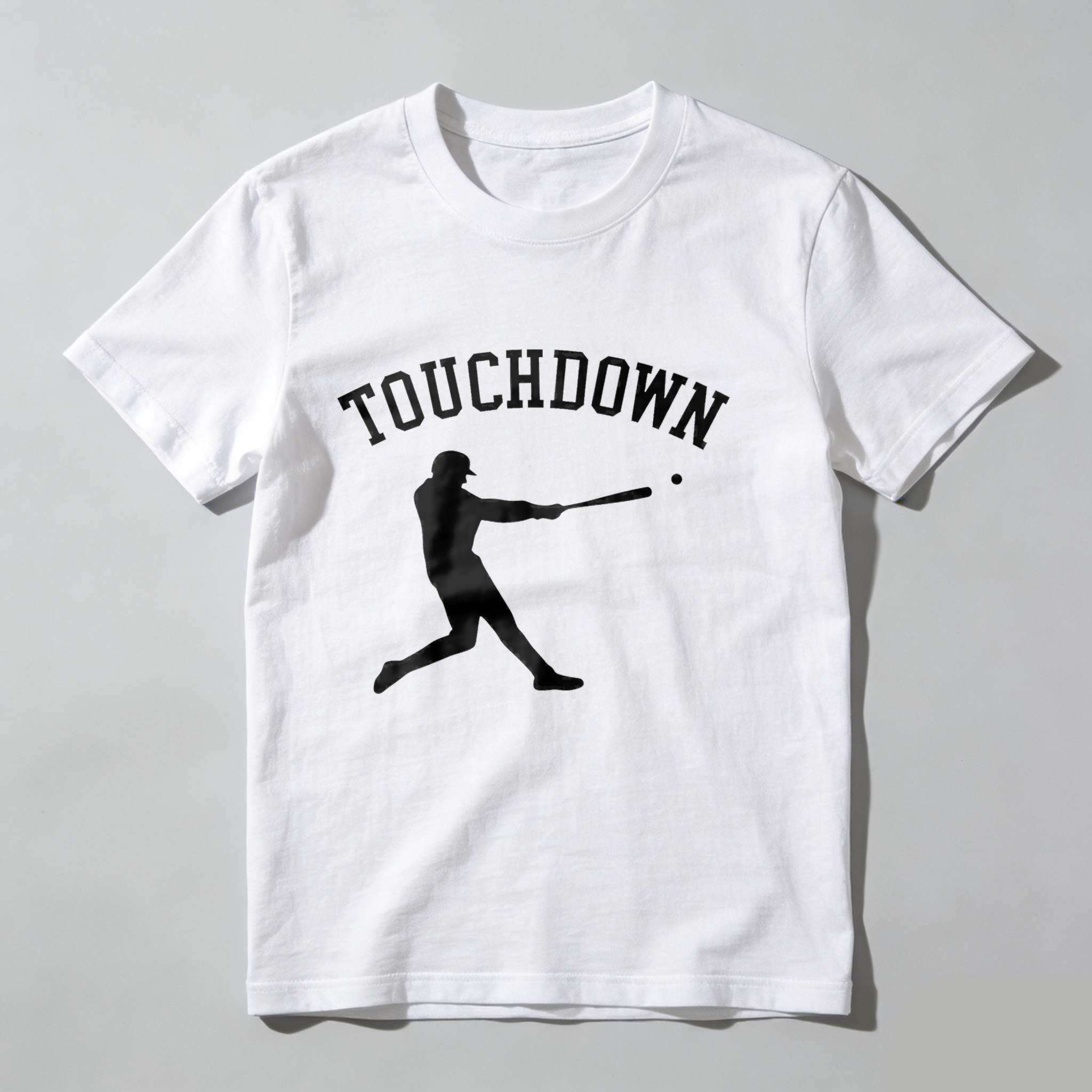 Dorawear™ Touchdown Baseball Player Swing Action T Shirt