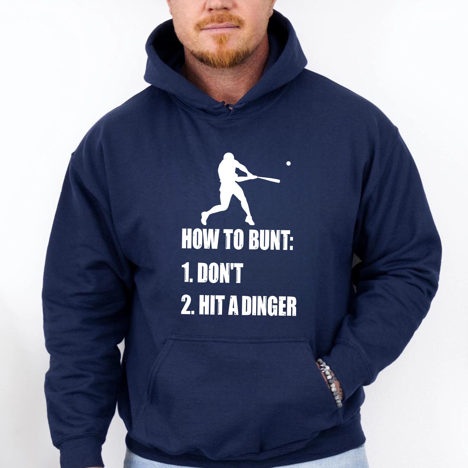Dorawear™ How To Bunt Dont Hit A Dinger Baseball Hoodie Sweatshirt For Men Women Sports Fan Gift
