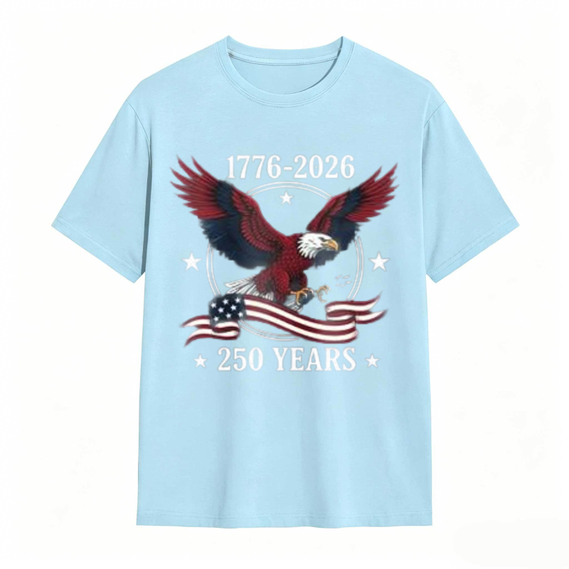 American Eagle With Flag And 1776 2026 250 Years T-shirt