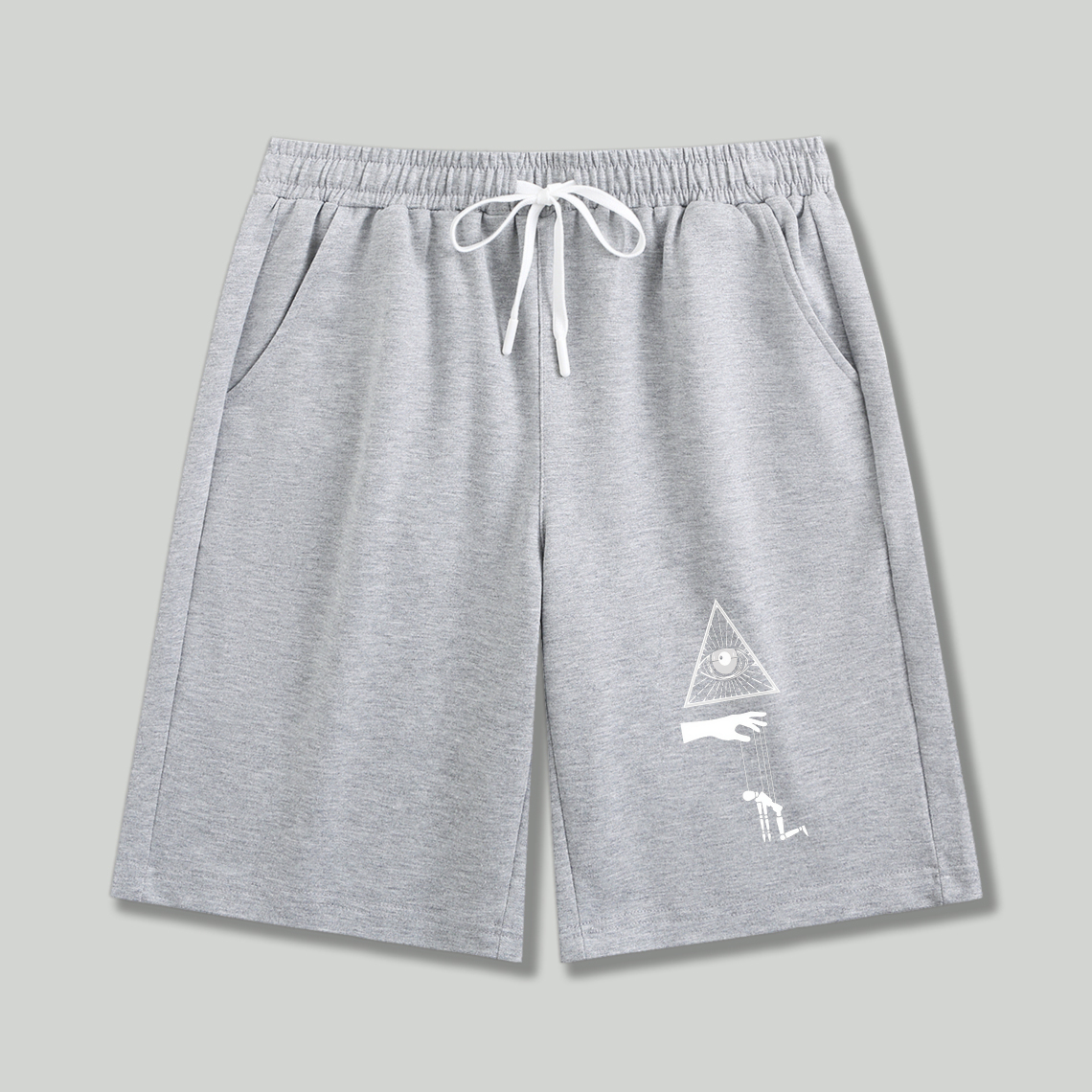 Dorawear™ All Seeing Eye Pyramid Hand Symbol Shorts