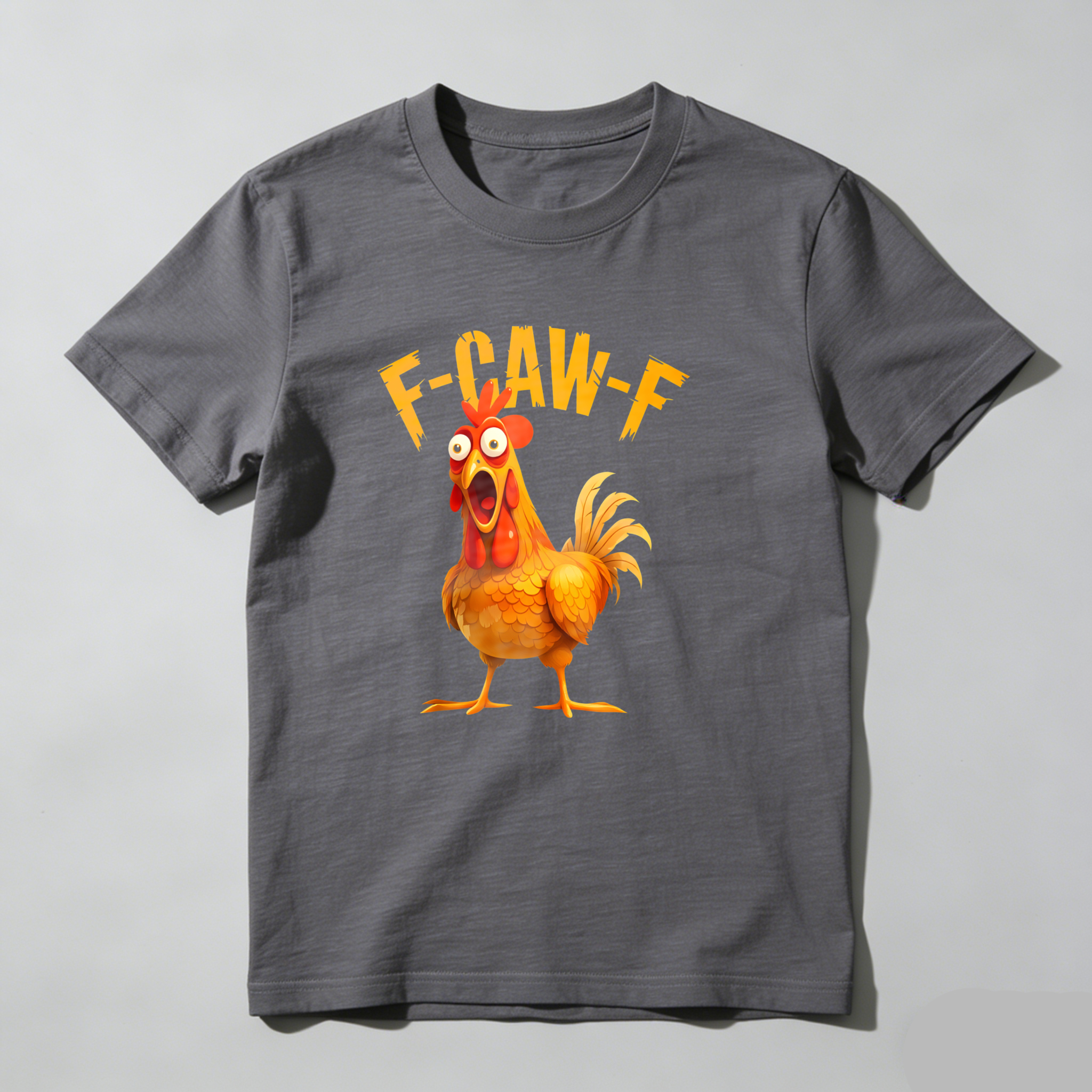 Dorawear™ F Caw F Rooster Cartoon Design T Shirt