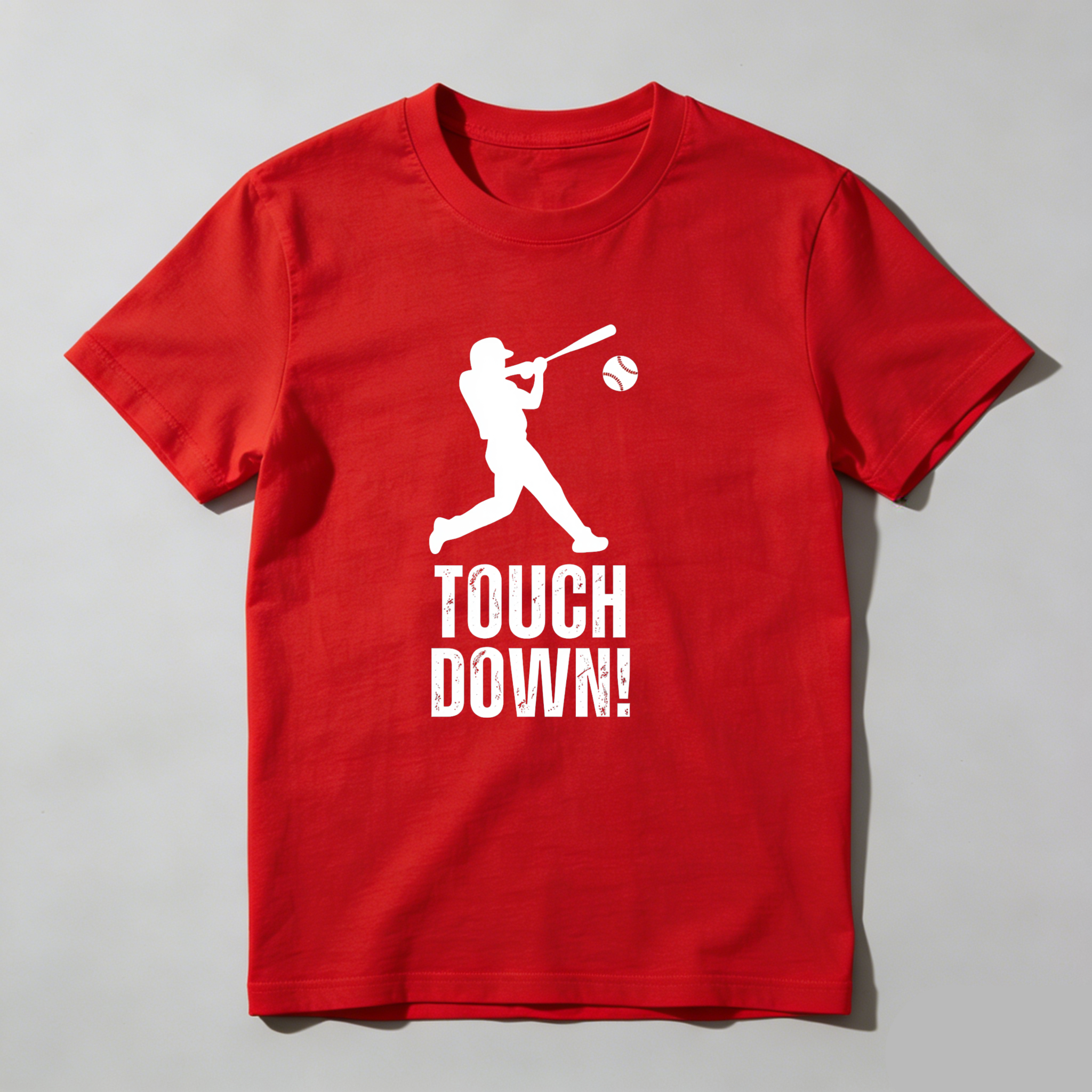 Dorawear™ Baseball Player Swinging Bat Touch Down T Shirt