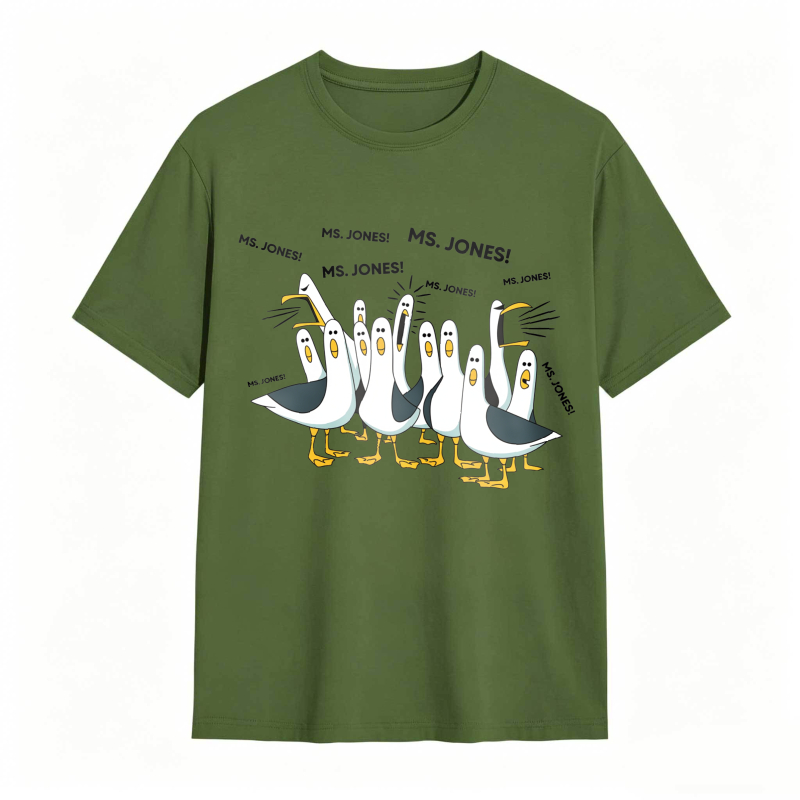 Dorawear™ Ducks Chasing Ms Jones tshirt 100% cotton