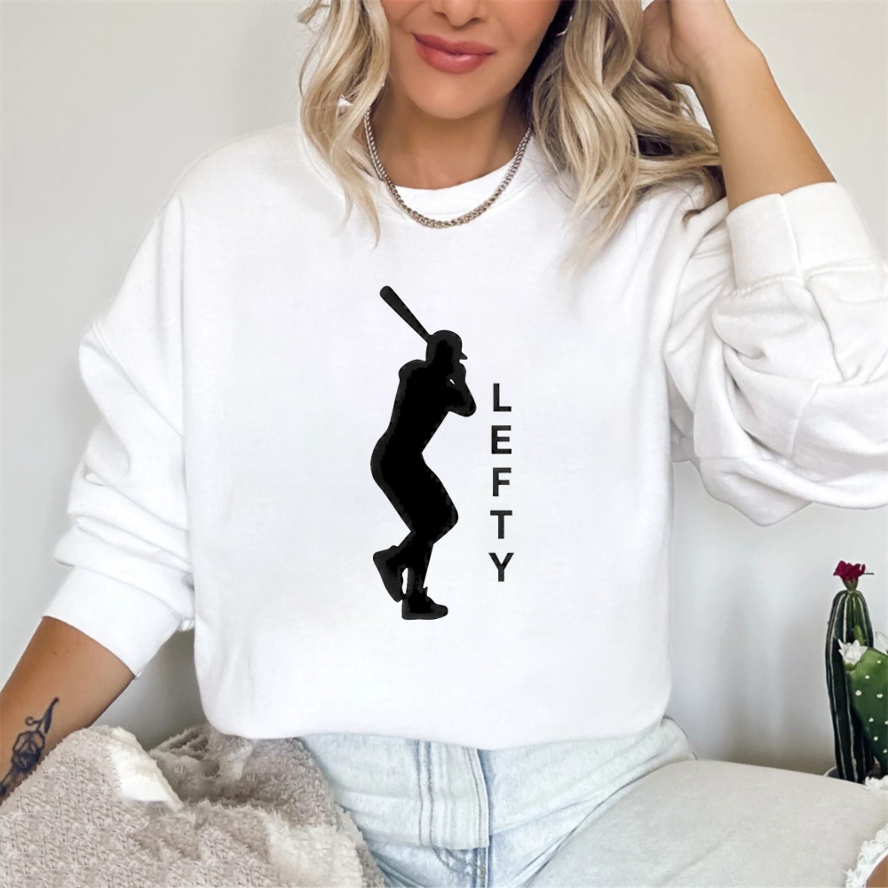 Dorawear™ Baseball Player Lefty Silhouette Unisex Classic Sweatshirt