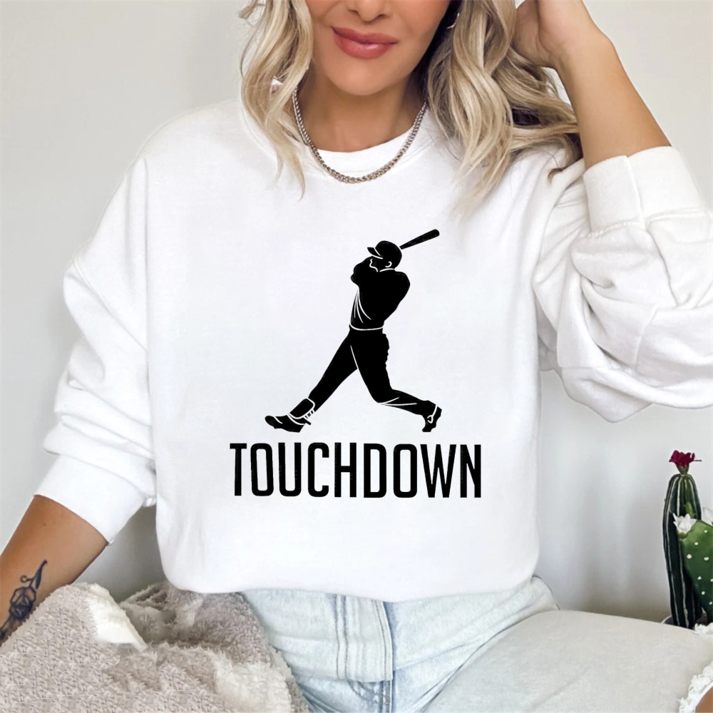 Dorawear™ Baseball Player Silhouette Touchdown Unisex Classic Sweatshirt