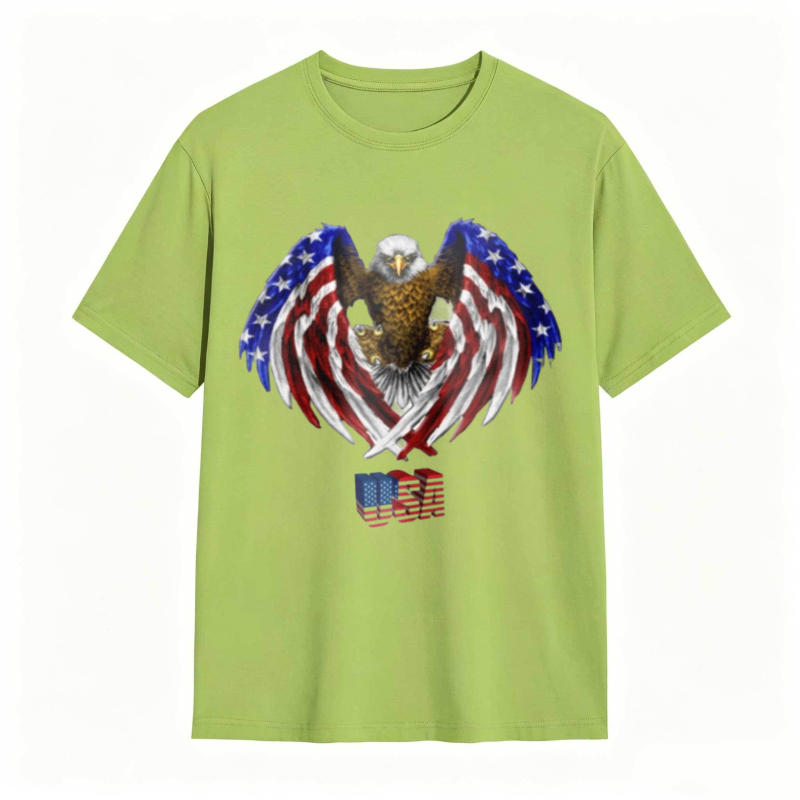 American Eagle With Flag Wings And Usa Flag T-shirt