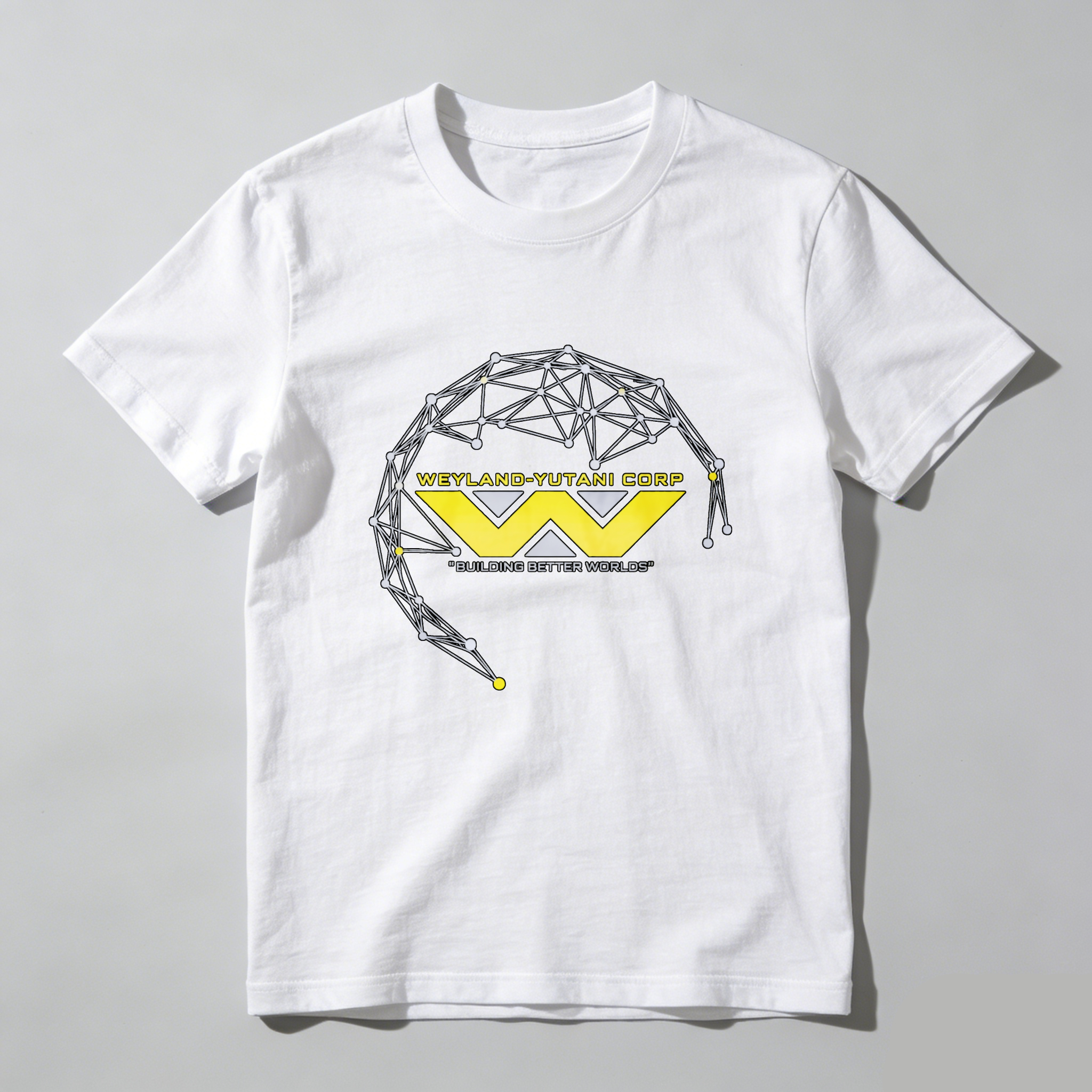 Dorawear™ Weyland Yutani Corp Logo Design Pure Cotton Short Sleeve T-Shirt-Dorawear