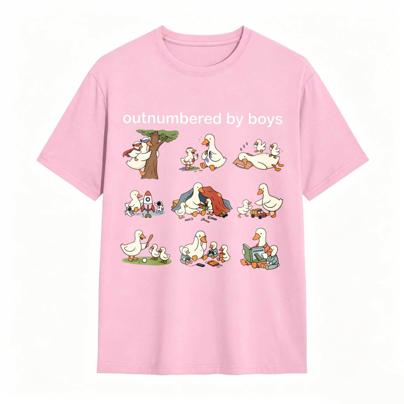 Dorawear™Duck Family With Babies And Tree Pattern Unisex Classic T-shirt