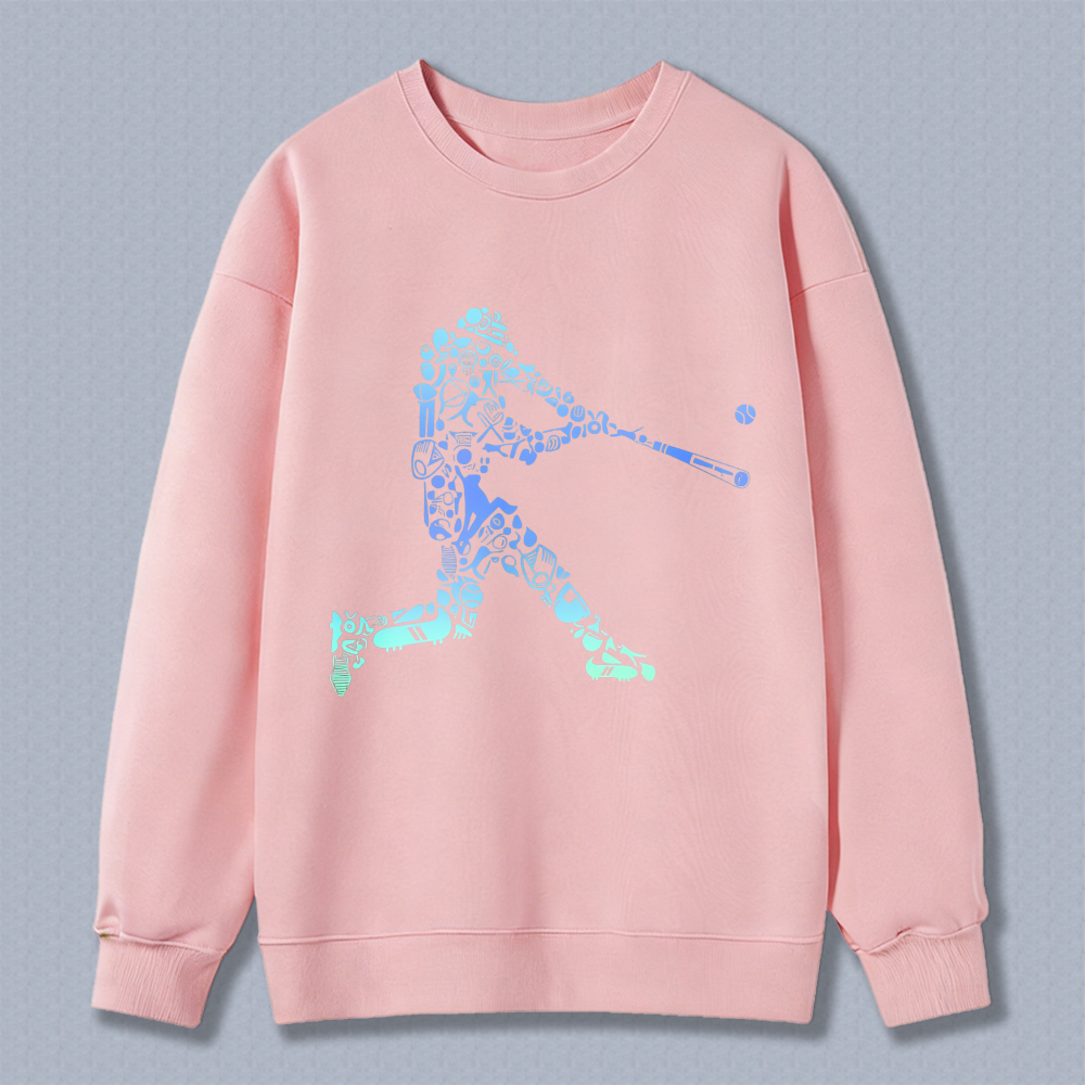 Dorawear™ Baseball Player With Gear Pattern Unisex Classic Sweatshirt