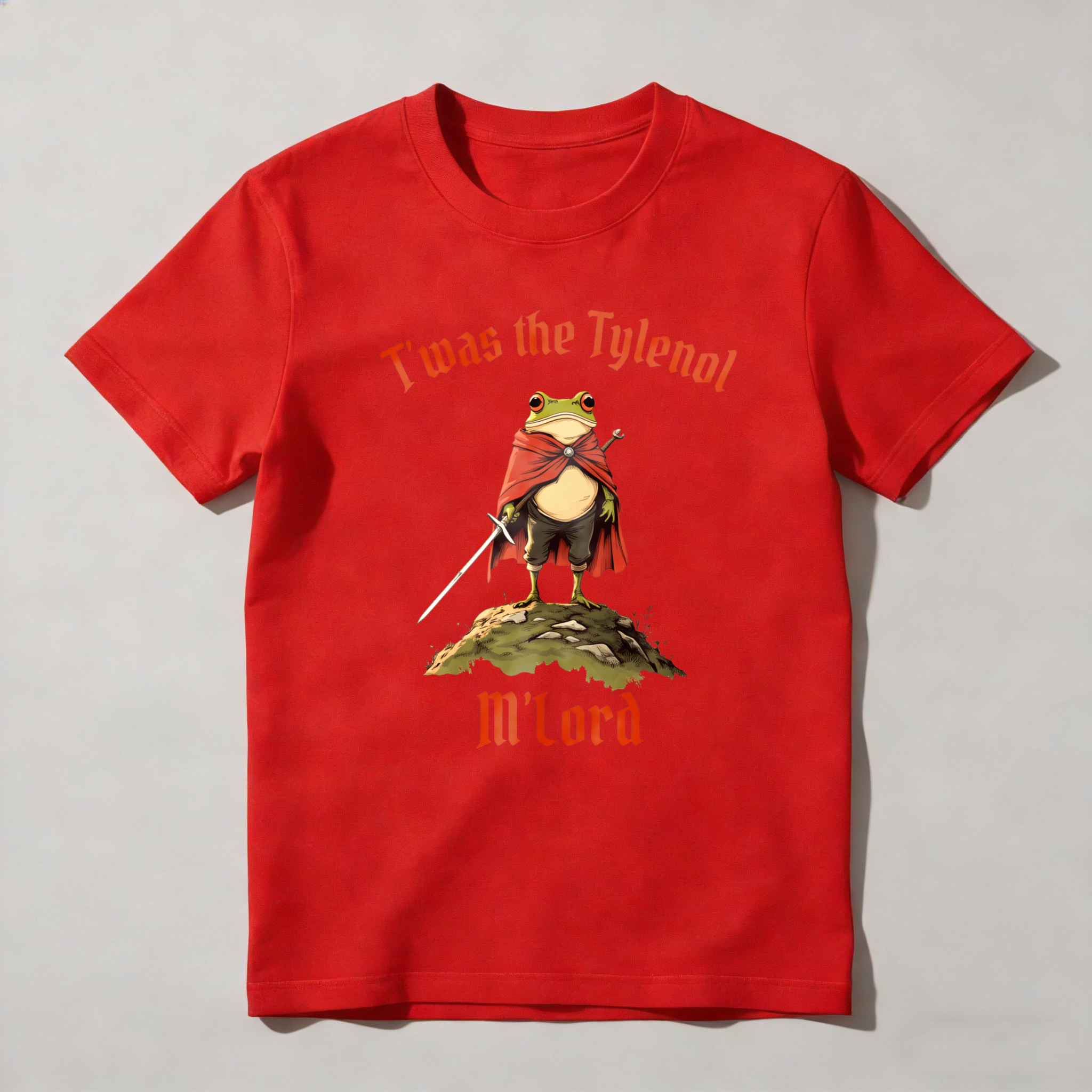 Dorawear™ Frog Knight With Sword And Cape T Shirt