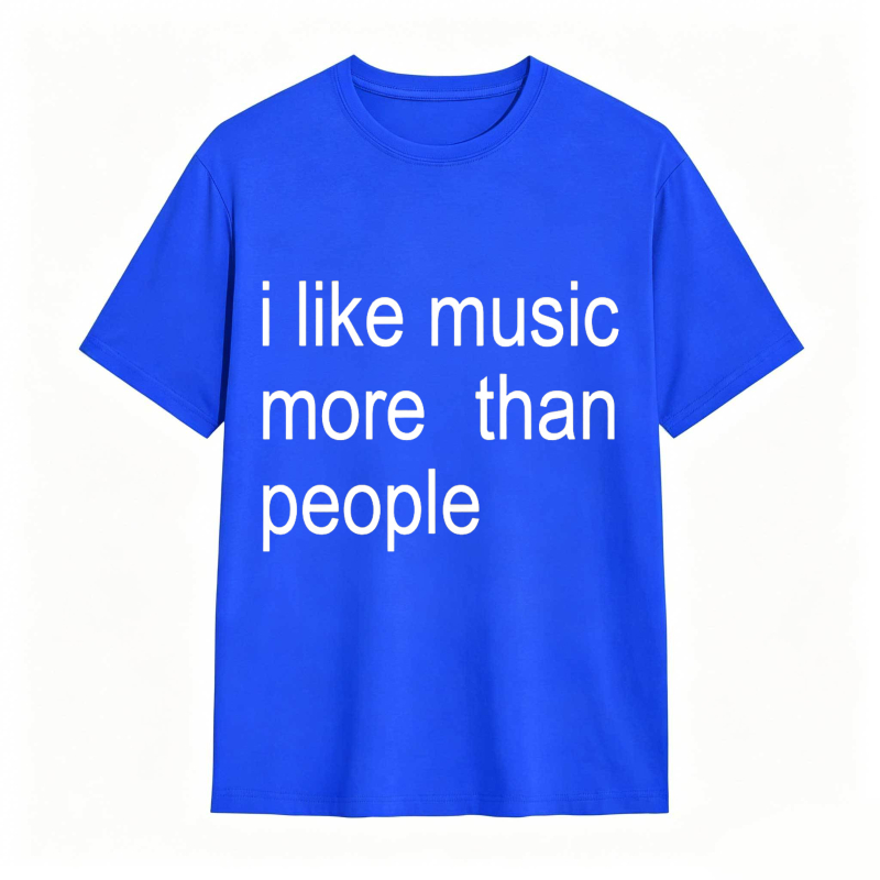 Dorawear™ I Like Music More Than People Unisex Classic T-shirt