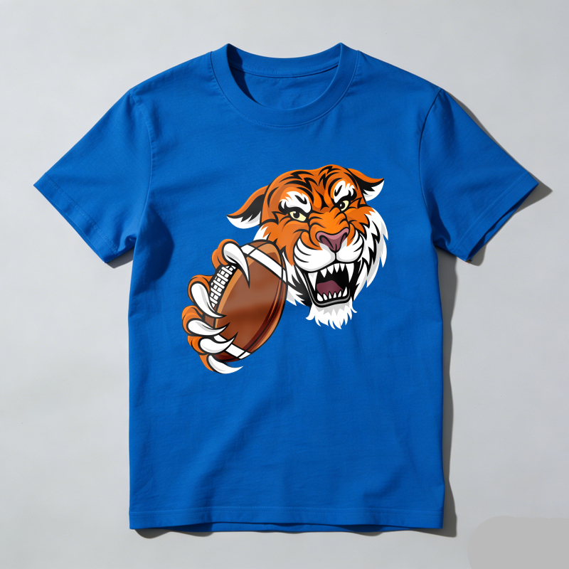 Dorawear™ Tiger Holding Football With Claws T Shirt