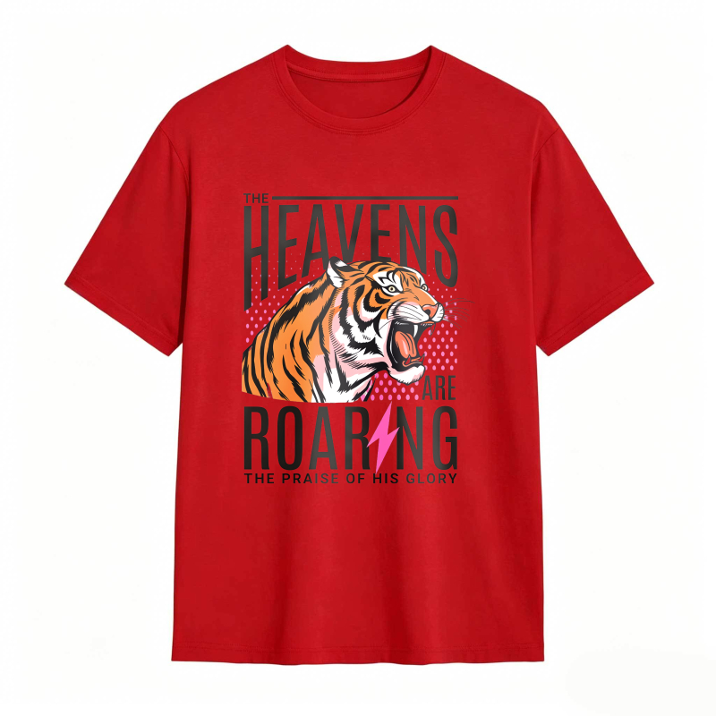 Dorawear™ Tiger Roaring With Heaven Praise Design Unisex Classic T-shirt