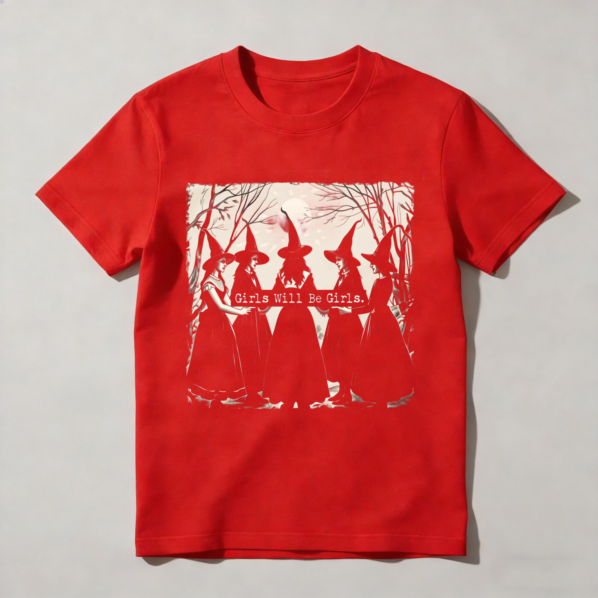 Dorawear™ Five Witches Standing In Forest Moonlight T Shirt