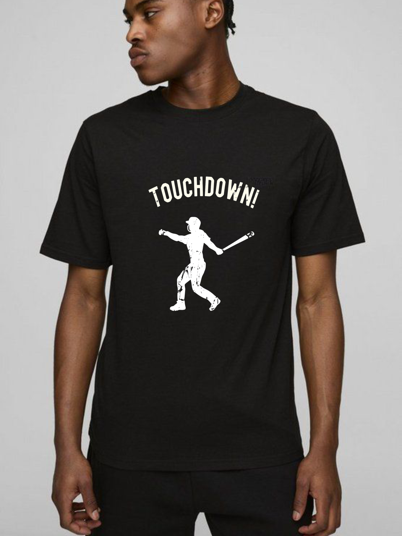 Dorawear™ Touchdown Player Baseball Bat Action Pose  T Shirt