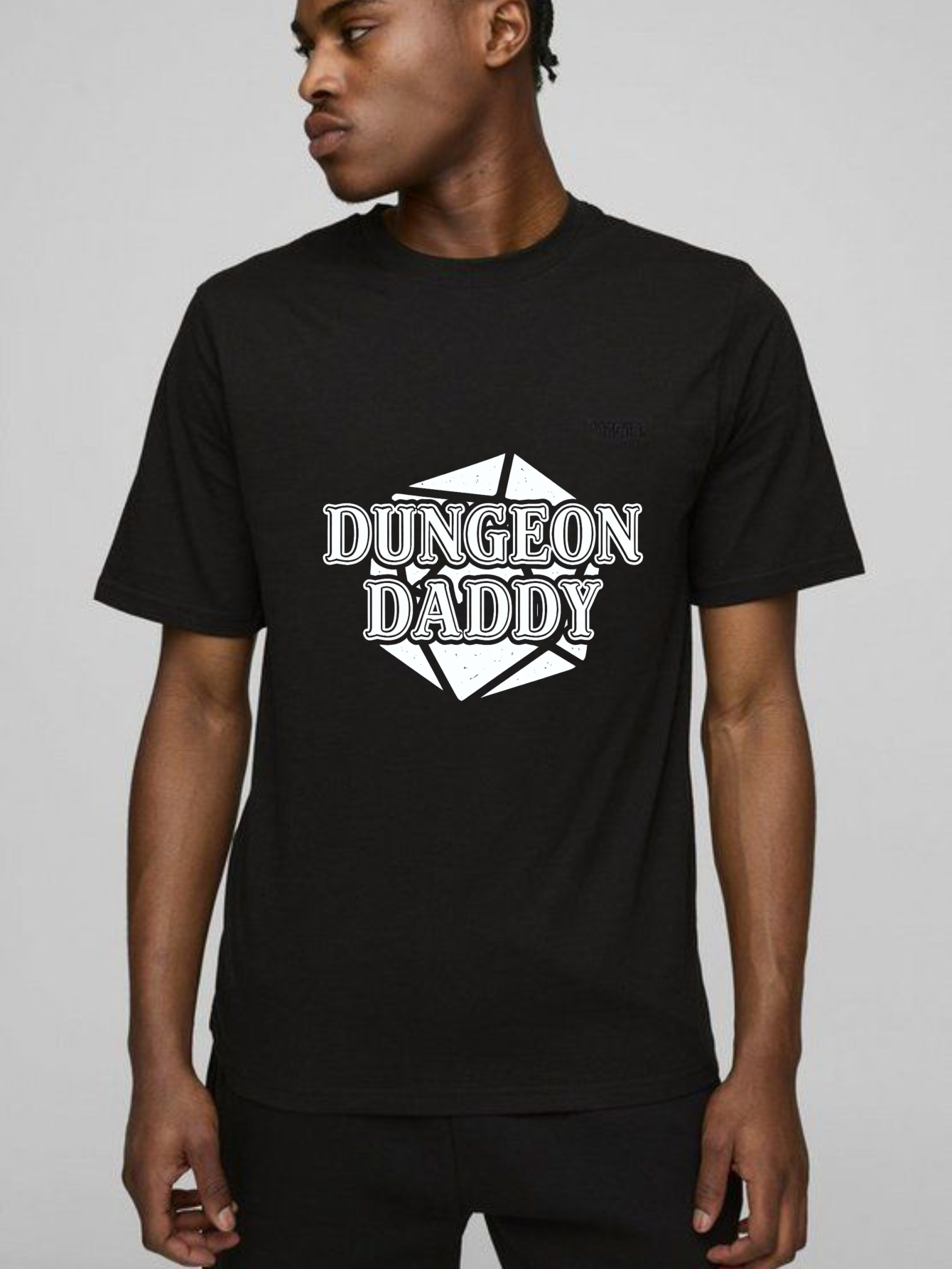 Dorawear™ Dungeon Daddy Dice Design Pure Cotton Short Sleeve T Shirt-Dorawear