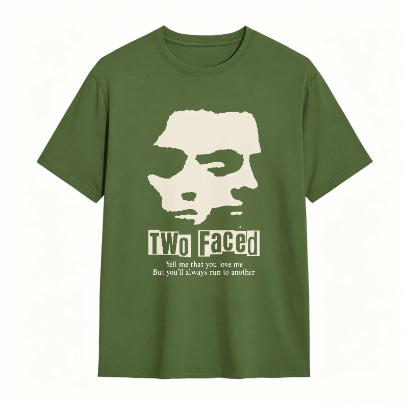 Dorawear™Two Faced Skull Design With Quote Unisex Classic T-shirt