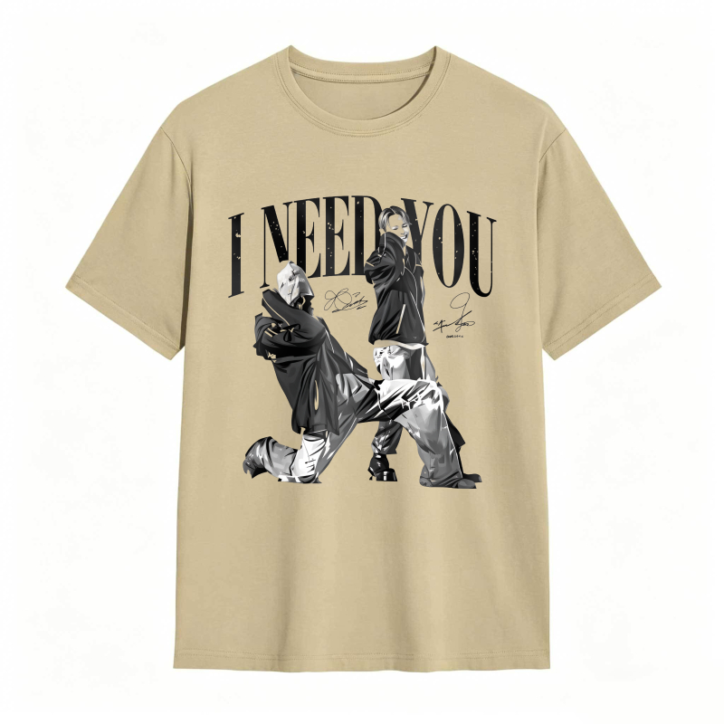 I Need You K-POP World Tour 2026 Vintage Hip Hop Graphic Tee