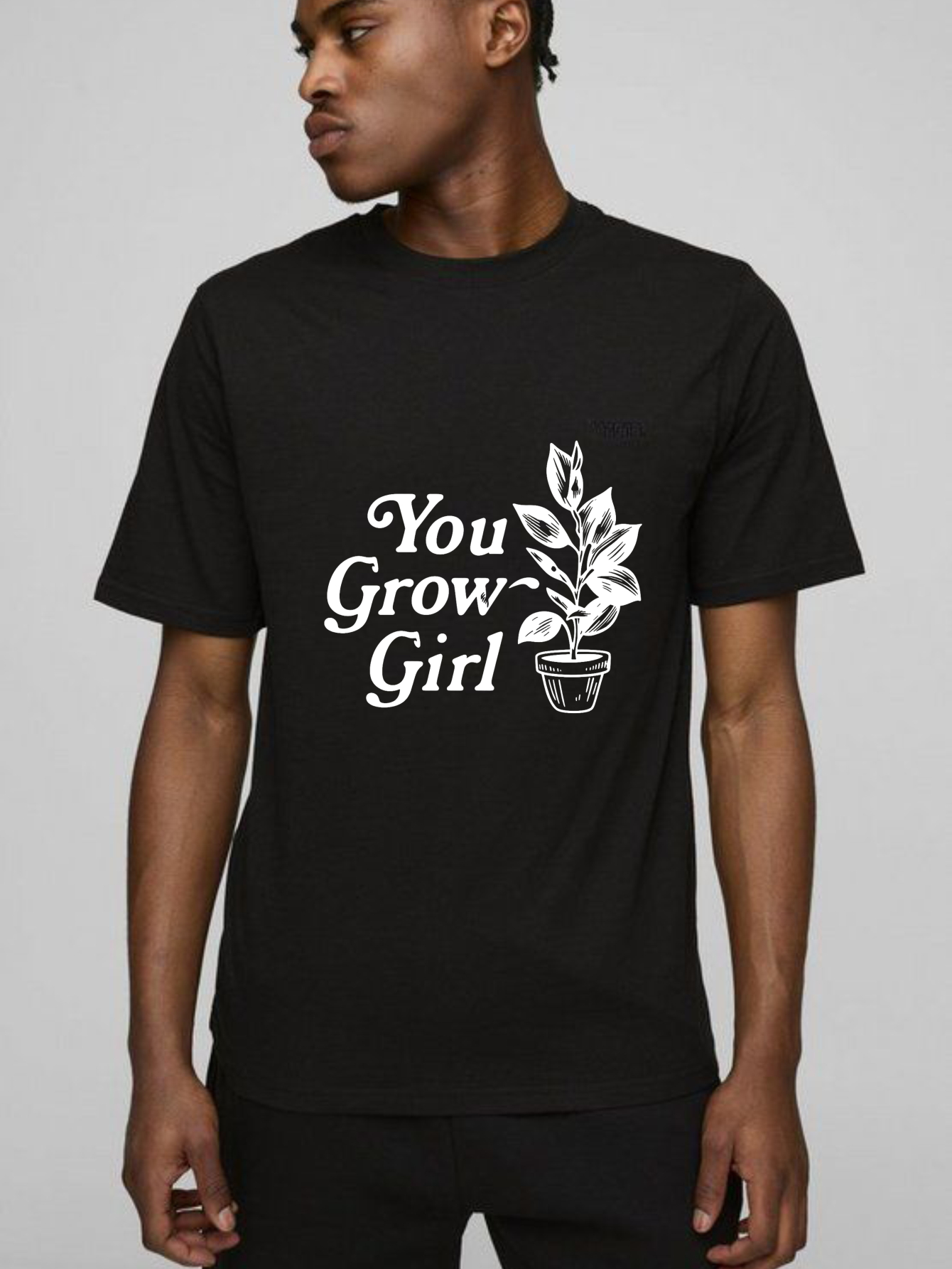 Dorawear™ You Grow Girl Plant Design T Shirt