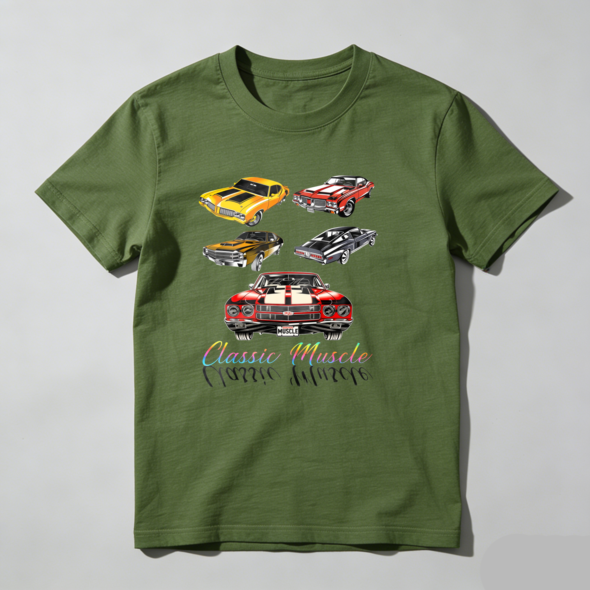 Dorawear Classic Muscle Cars Collection Design T Shirt