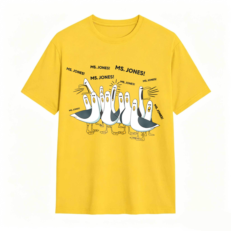 Dorawear™ Ducks Chasing Ms Jones tshirt 100% cotton