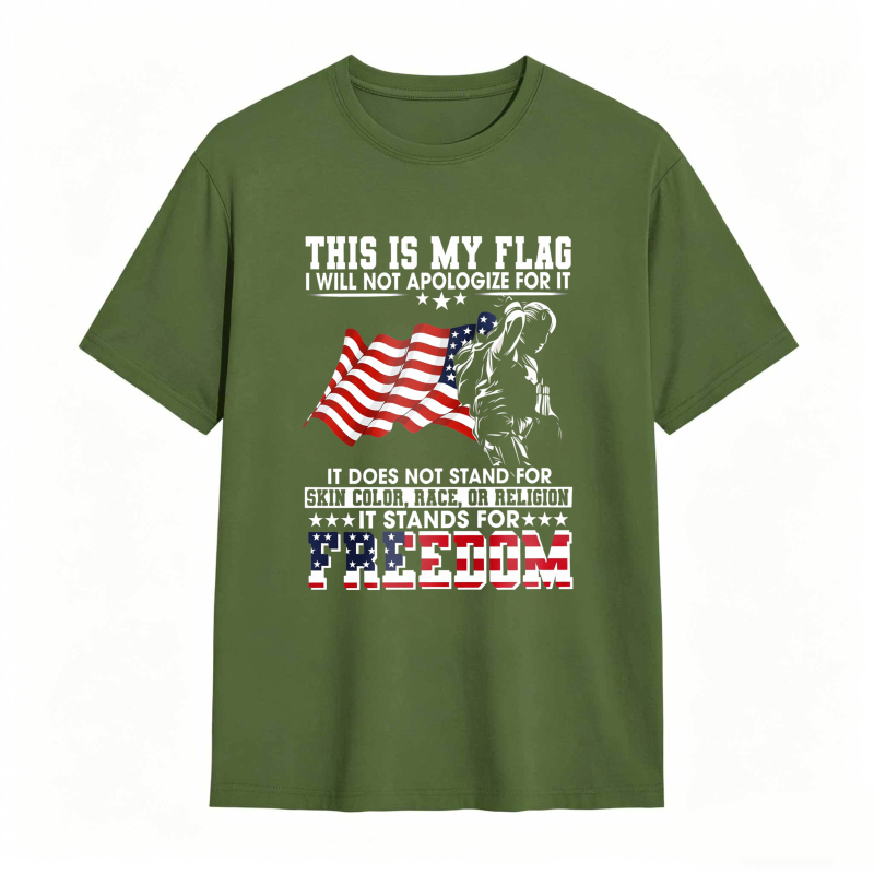Dorawear™ American Flag Skeleton Freedom Statement Unisex Classic T-shirt