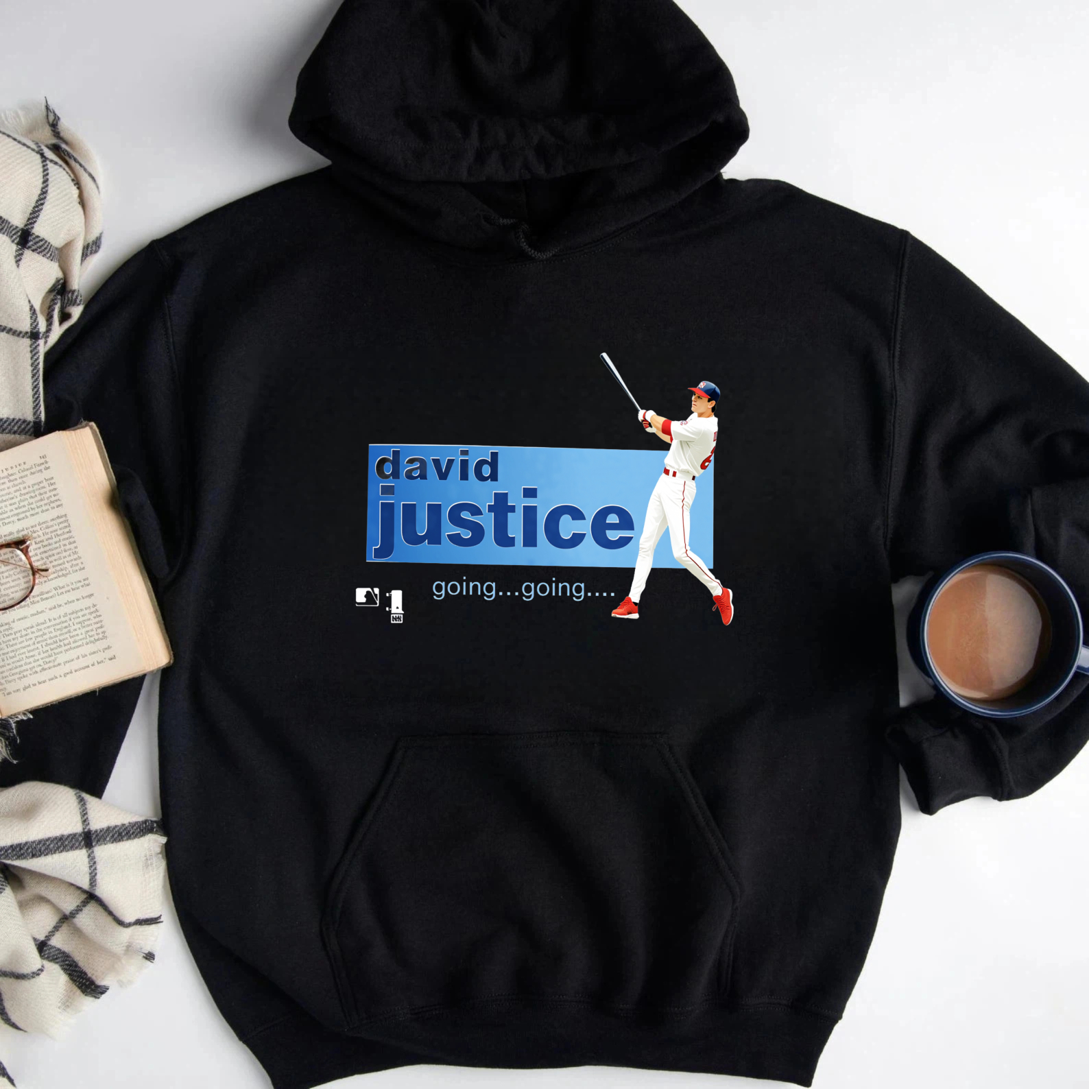 Dorawear™ David Justice Going Going Baseball Player Hoodie Men Women Unisex Sweatshirt Casual Sportswear Fashion Apparel-Dorawear