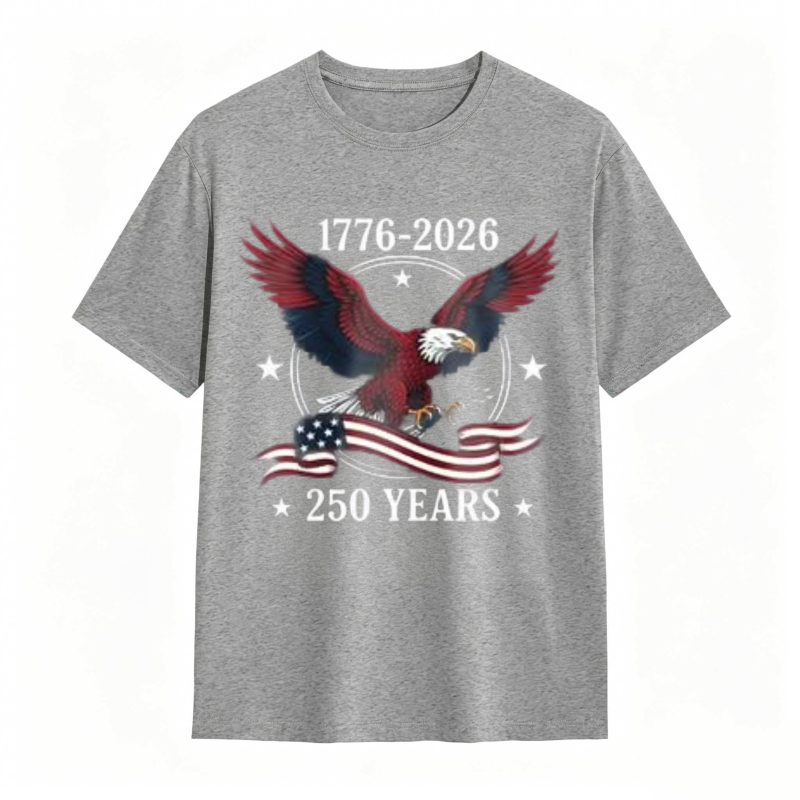 American Eagle With Flag And 1776 2026 250 Years T-shirt