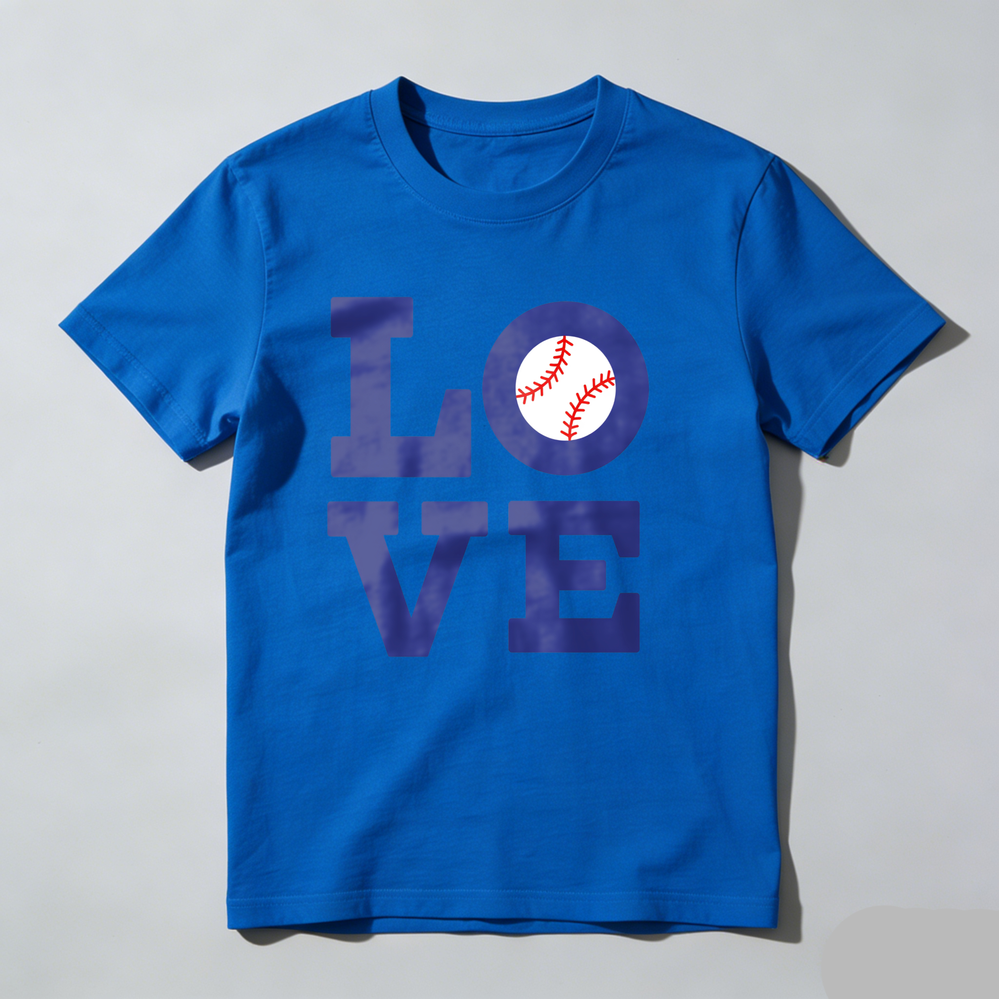 Dorawear™Love Baseball Design On Black Shirt T Shirt