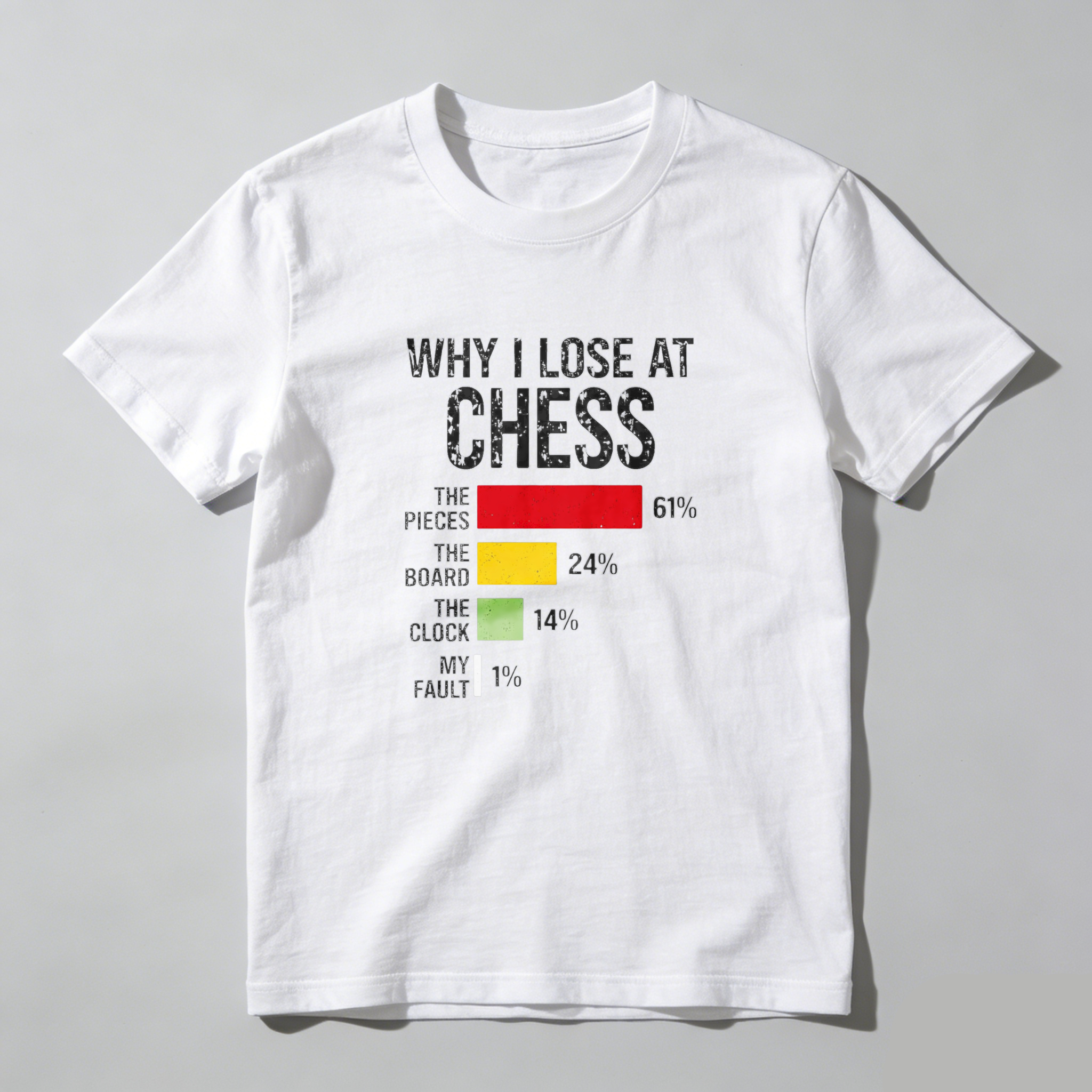 Dorawear Why I Lose At Chess Pure Cotton Short Sleeve T Shirt