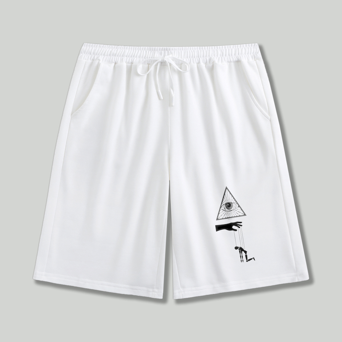 Dorawear™ All Seeing Eye Pyramid Hand Symbol Shorts