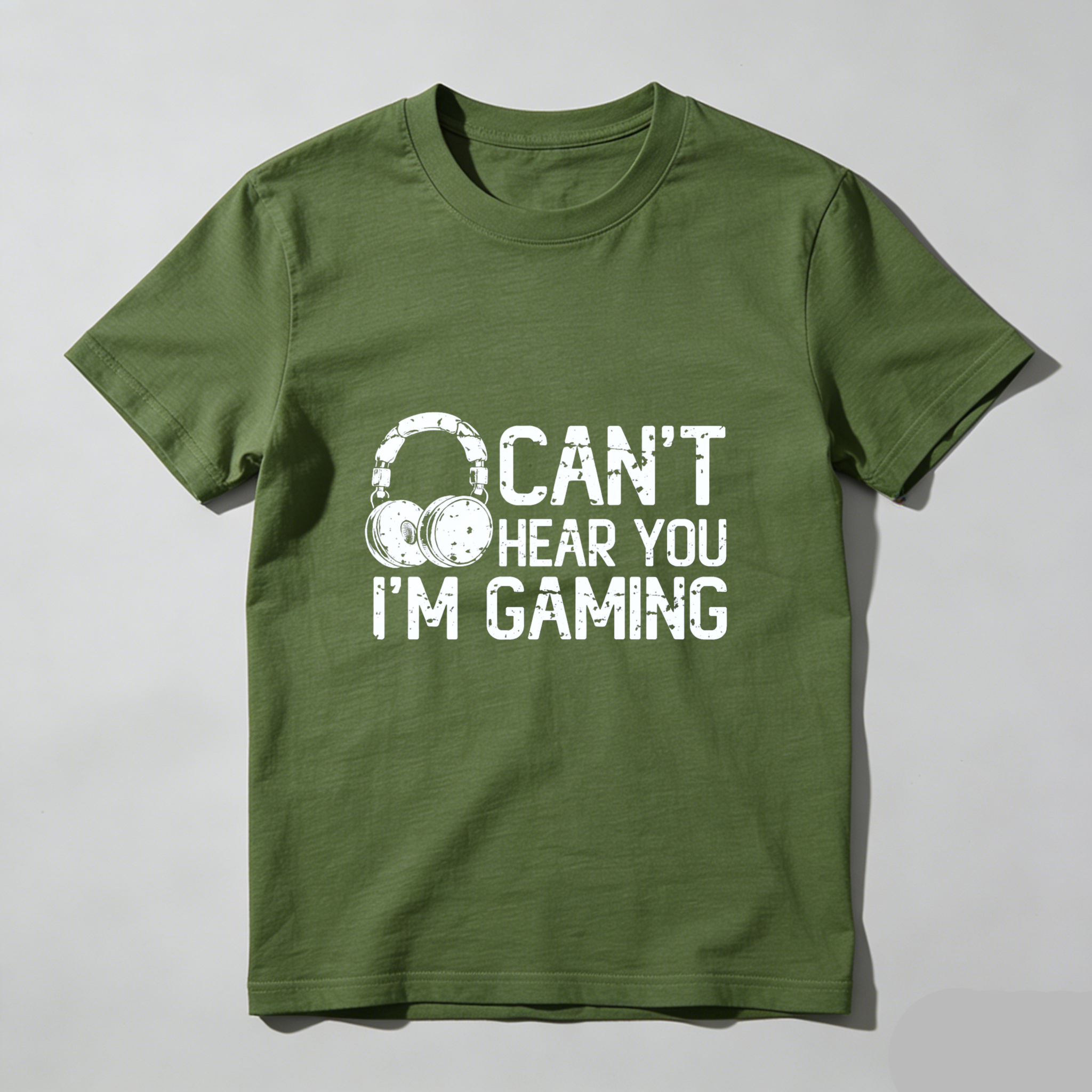 Dorawear Can't Hear You Im Gaming Pure Cotton Short Sleeve T Shirt